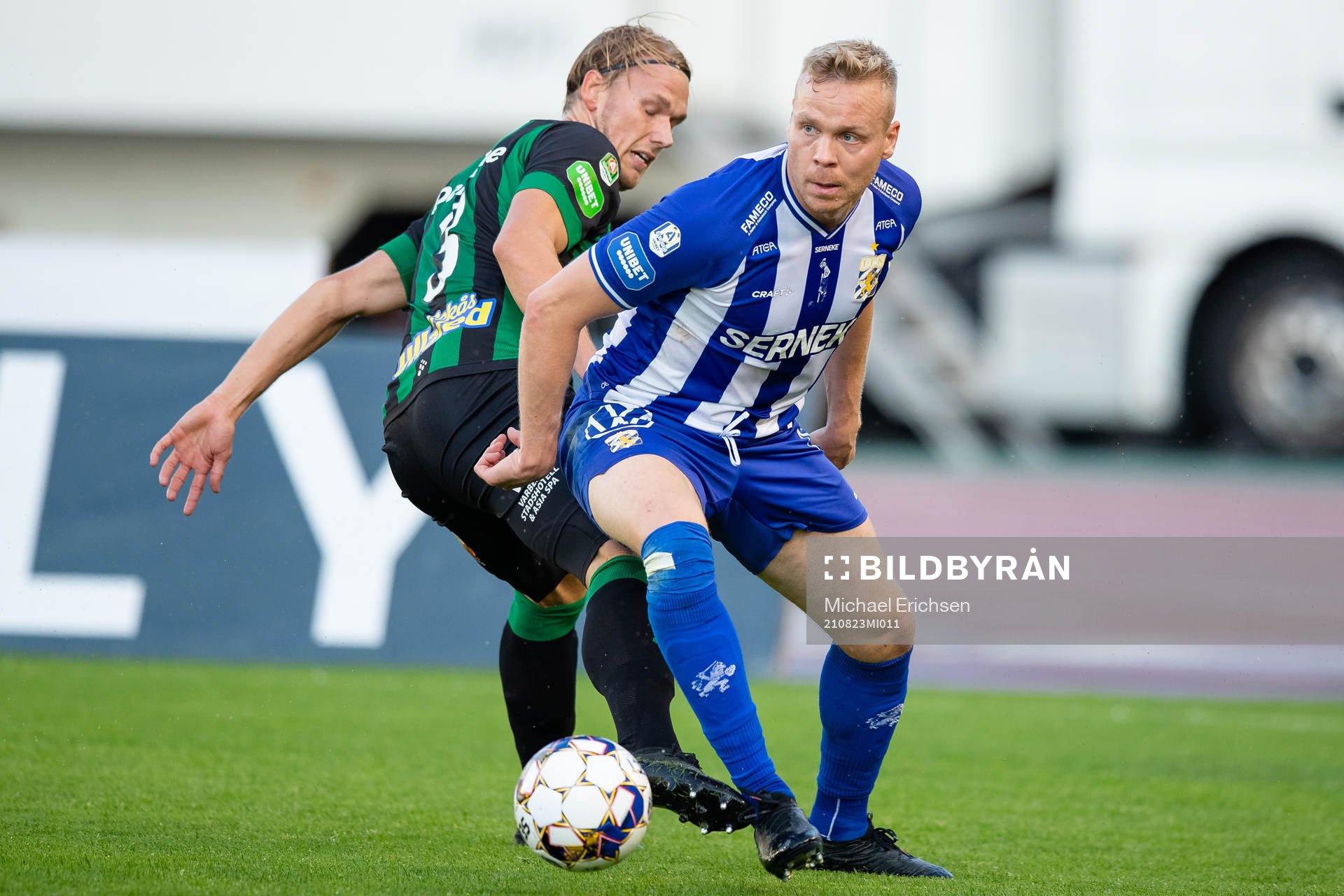 Varbergs Hampus Zachrisson och IFK Göteborgs Kolbeinn