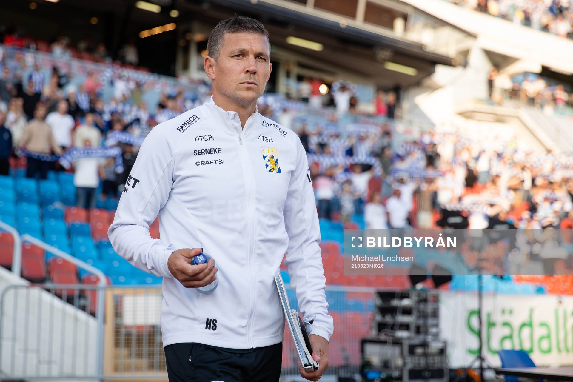 IFK Göteborgs assisterande tränare Hannes Stiller innan