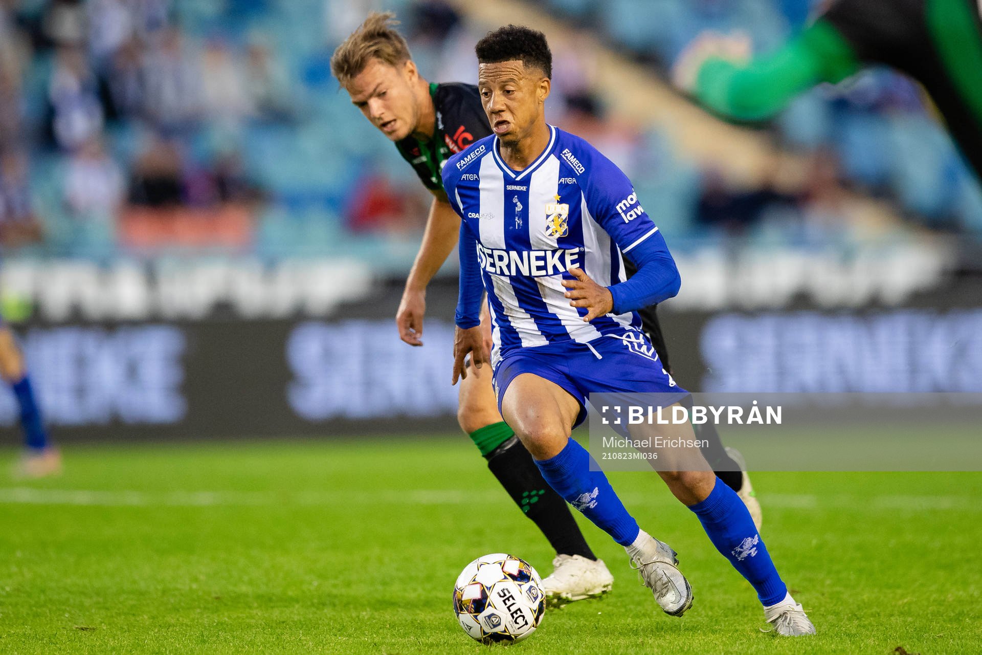 Varbergs Albin Winbo och IFK Göteborgs Tobias Sana