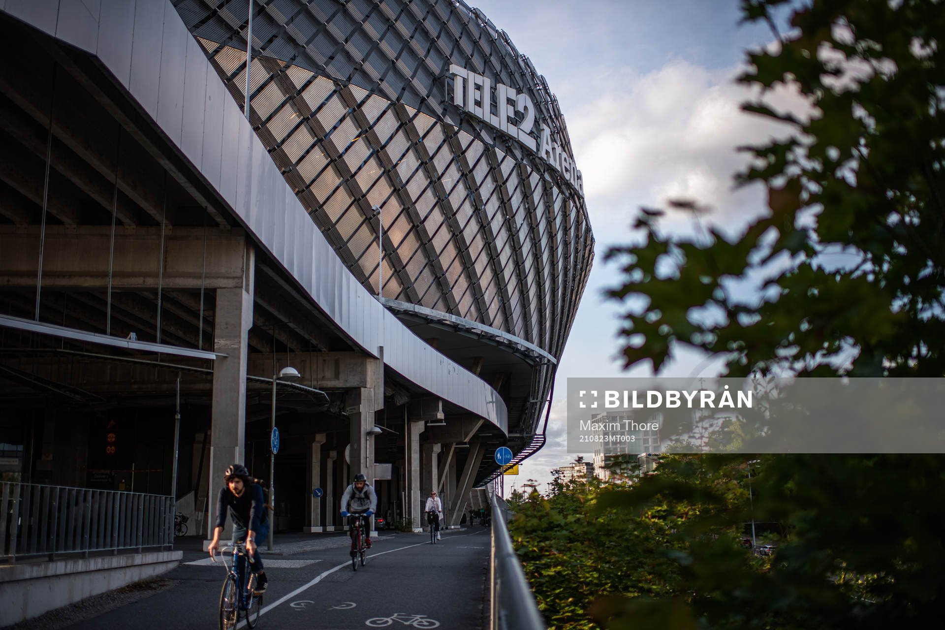 Exteriör av Tele2 Arena