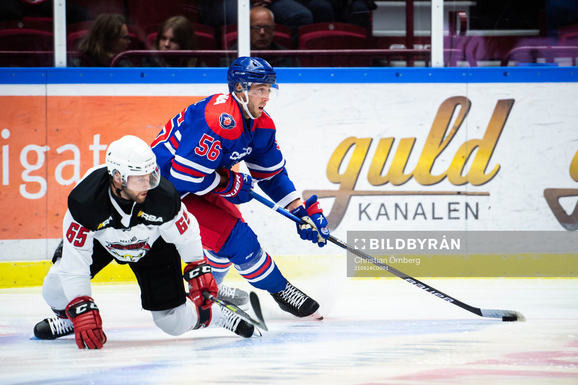 Malmö Redhawks Alexander Molldén och Oskarshamns Robin