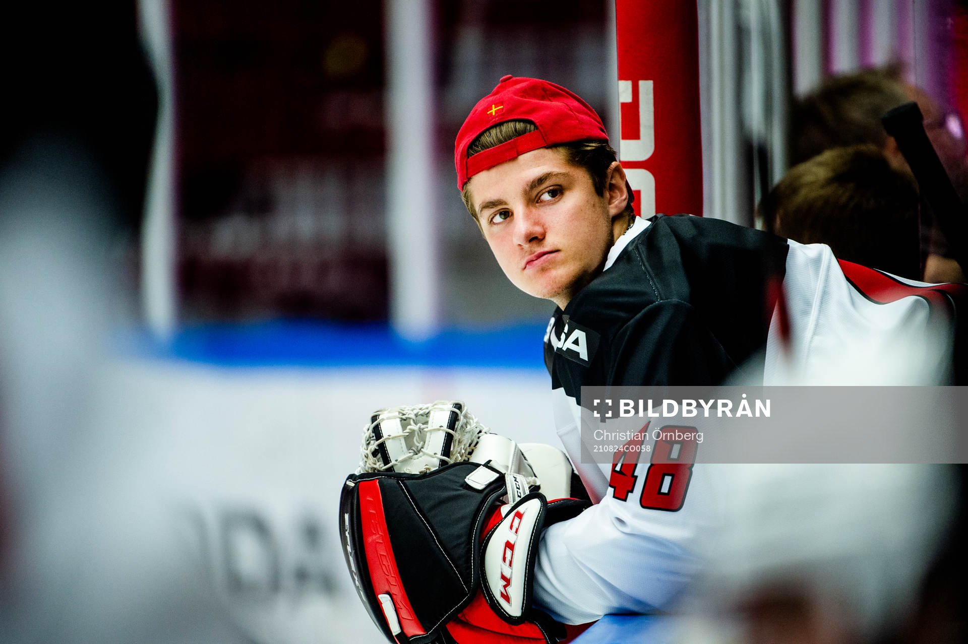 Malmö Redhawks målvakt Louis Ingvordsen