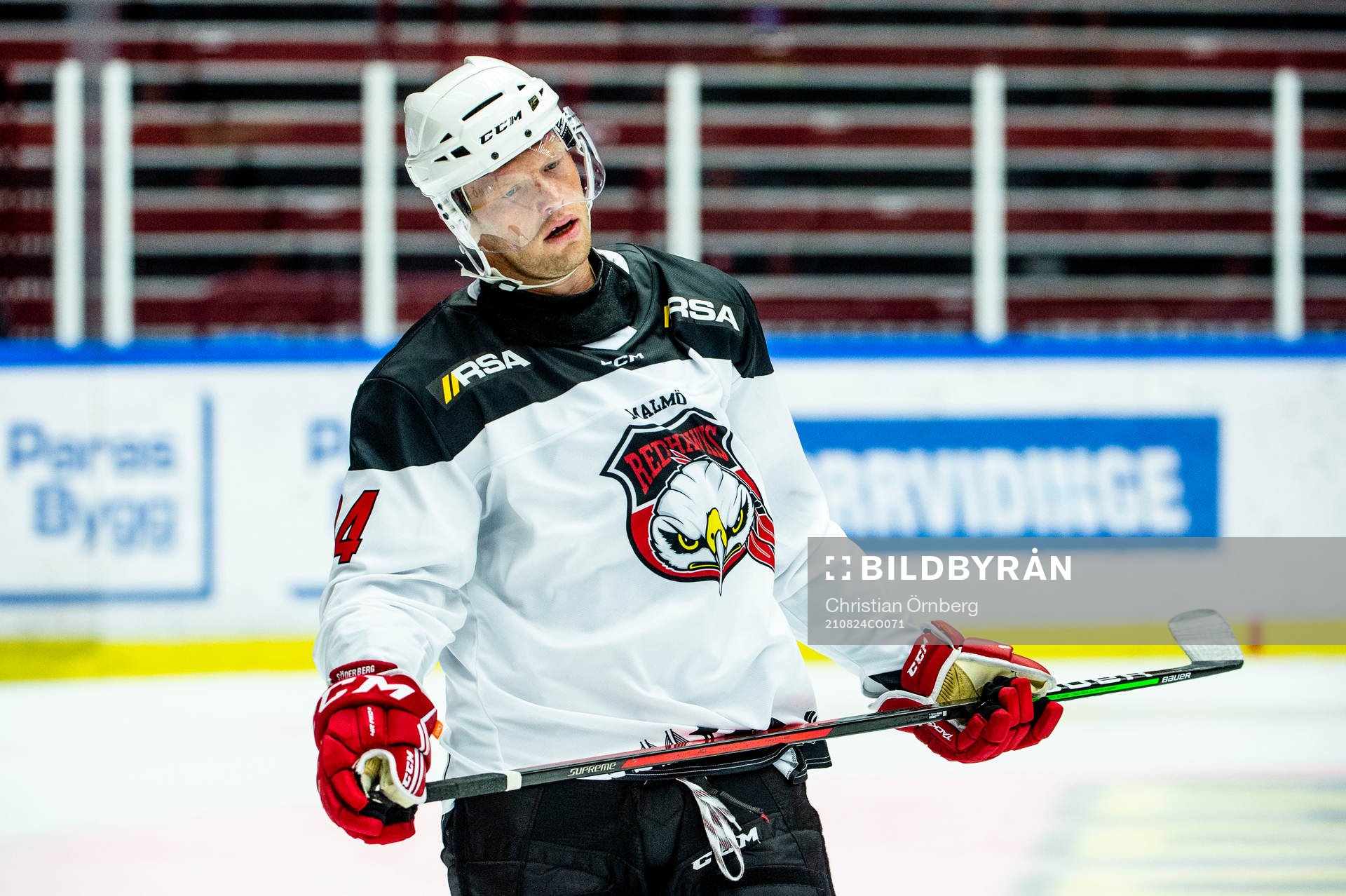 Malmö Redhawks Carl Söderberg deppar