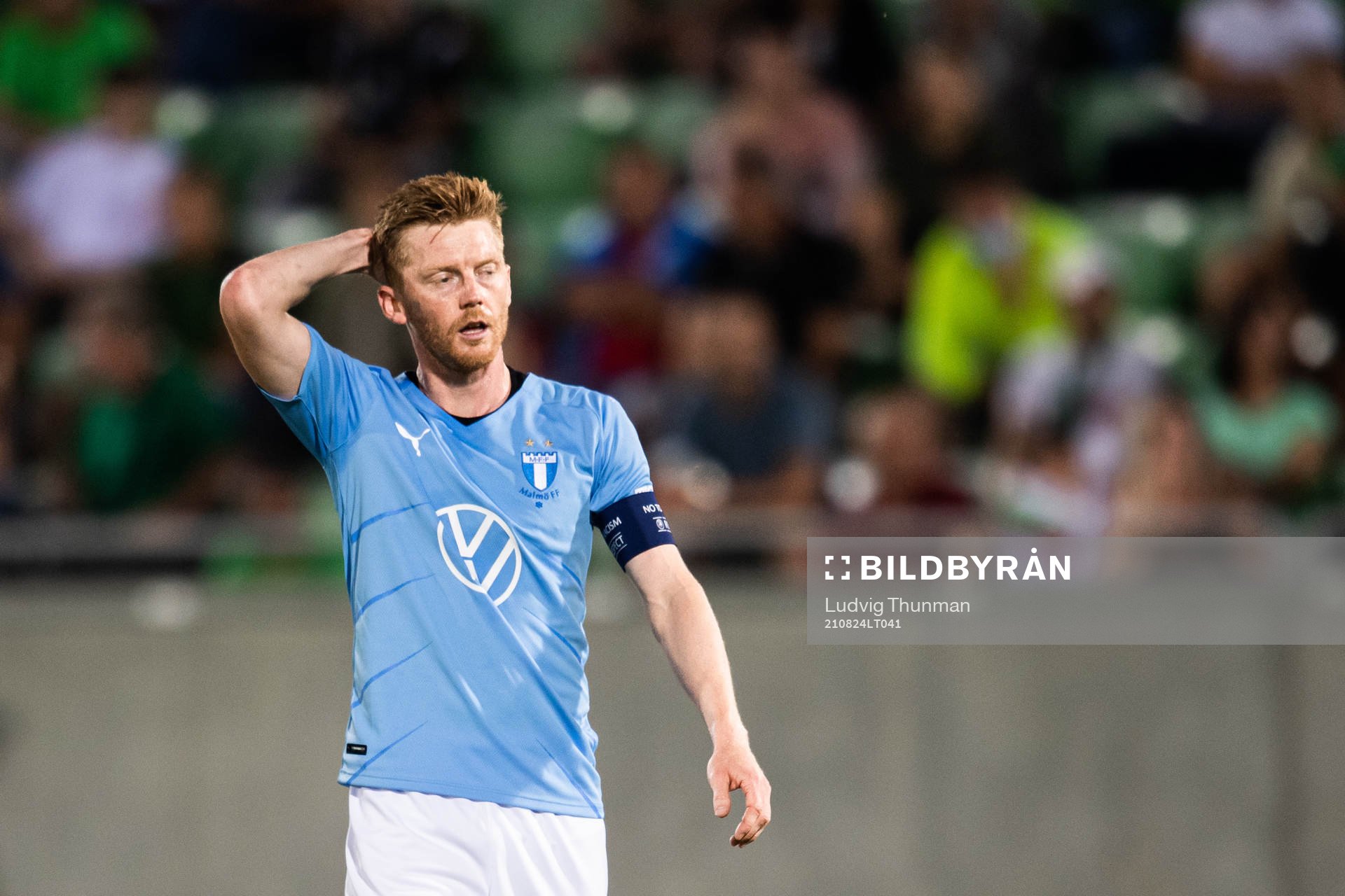 Anders Christiansen of Malmö FF looks dejected