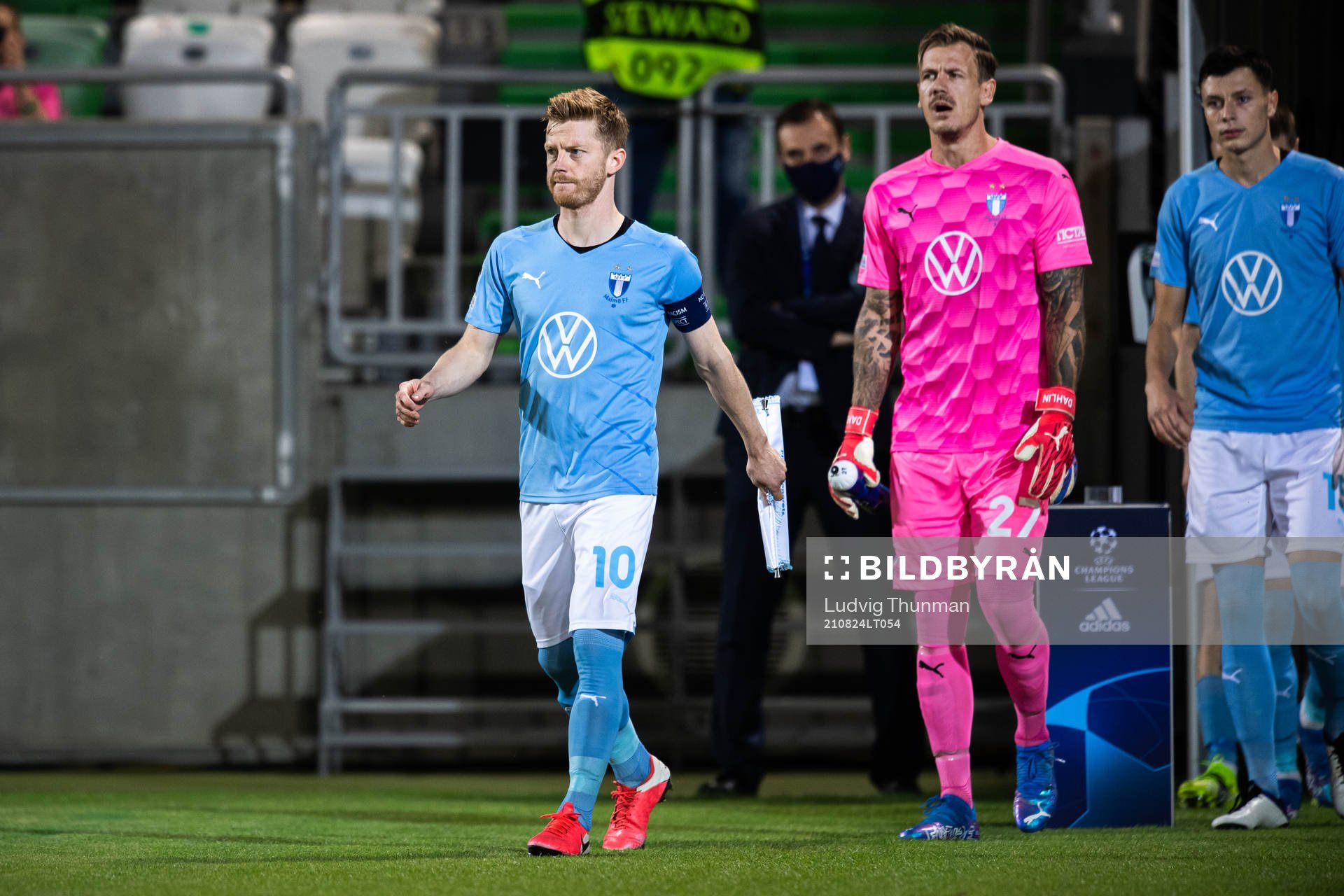 Anders Christiansen of Malmö FF enters the pitch