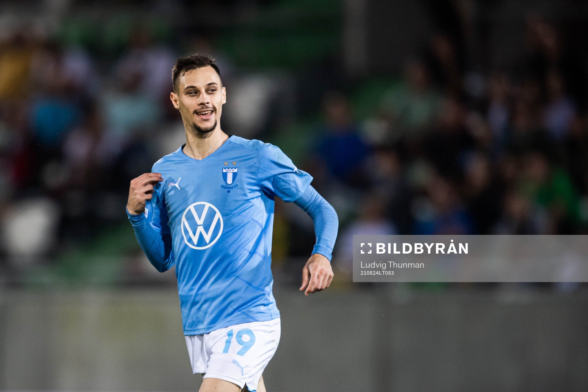 Veljko Birmancevic of Malmö FF celebrates