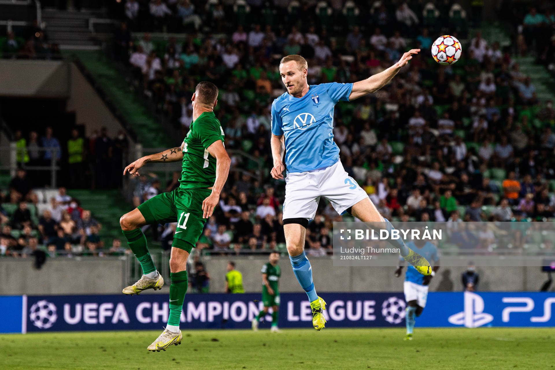 Kiril Despodov of Ludogorets and Franz Brorsson of Malmö FF