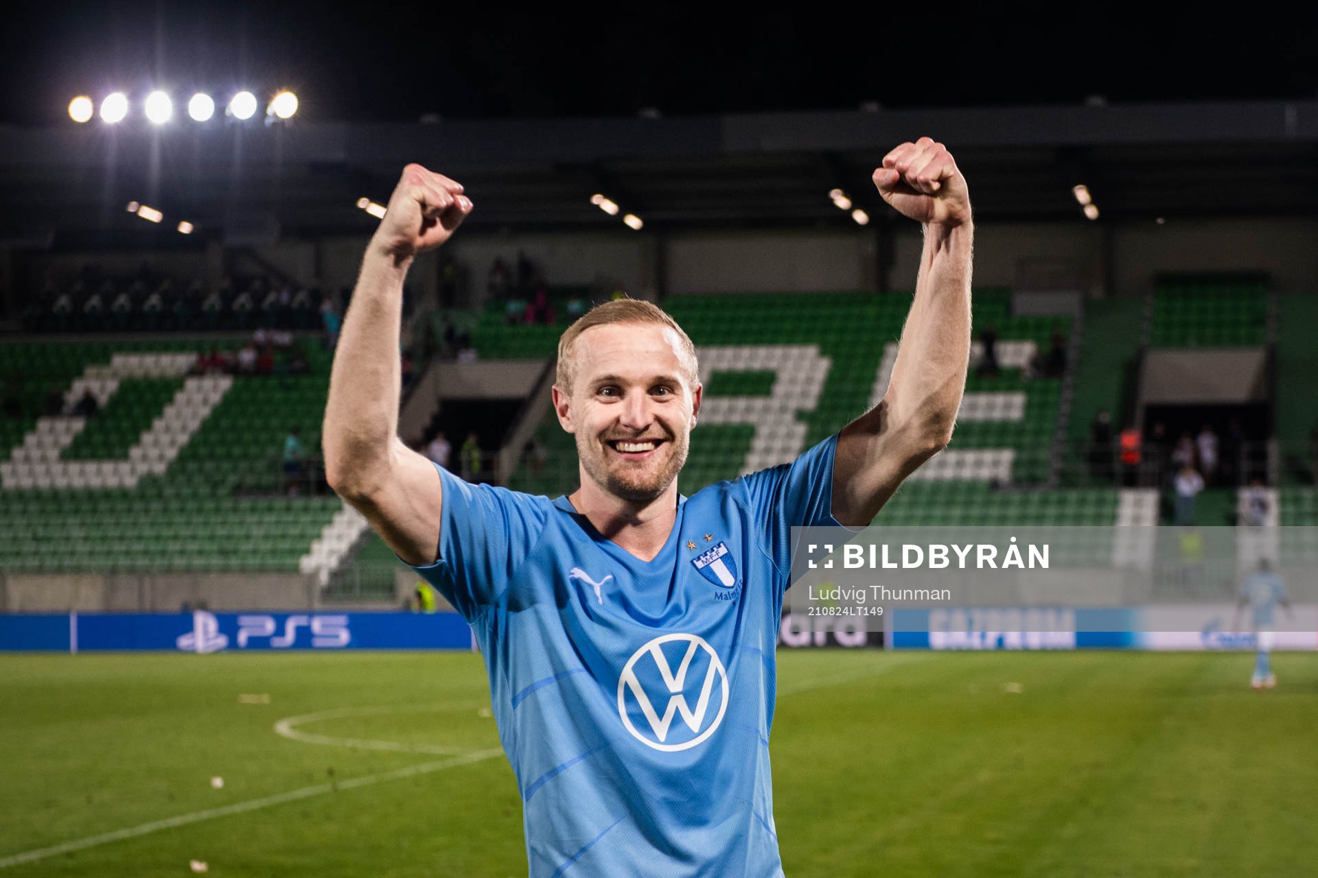 Franz Brorsson celebrates
