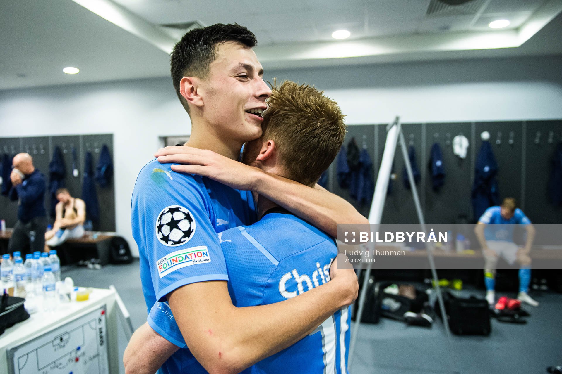 Anel Ahmedhodzic and Anders Christiansen of Malmö FF