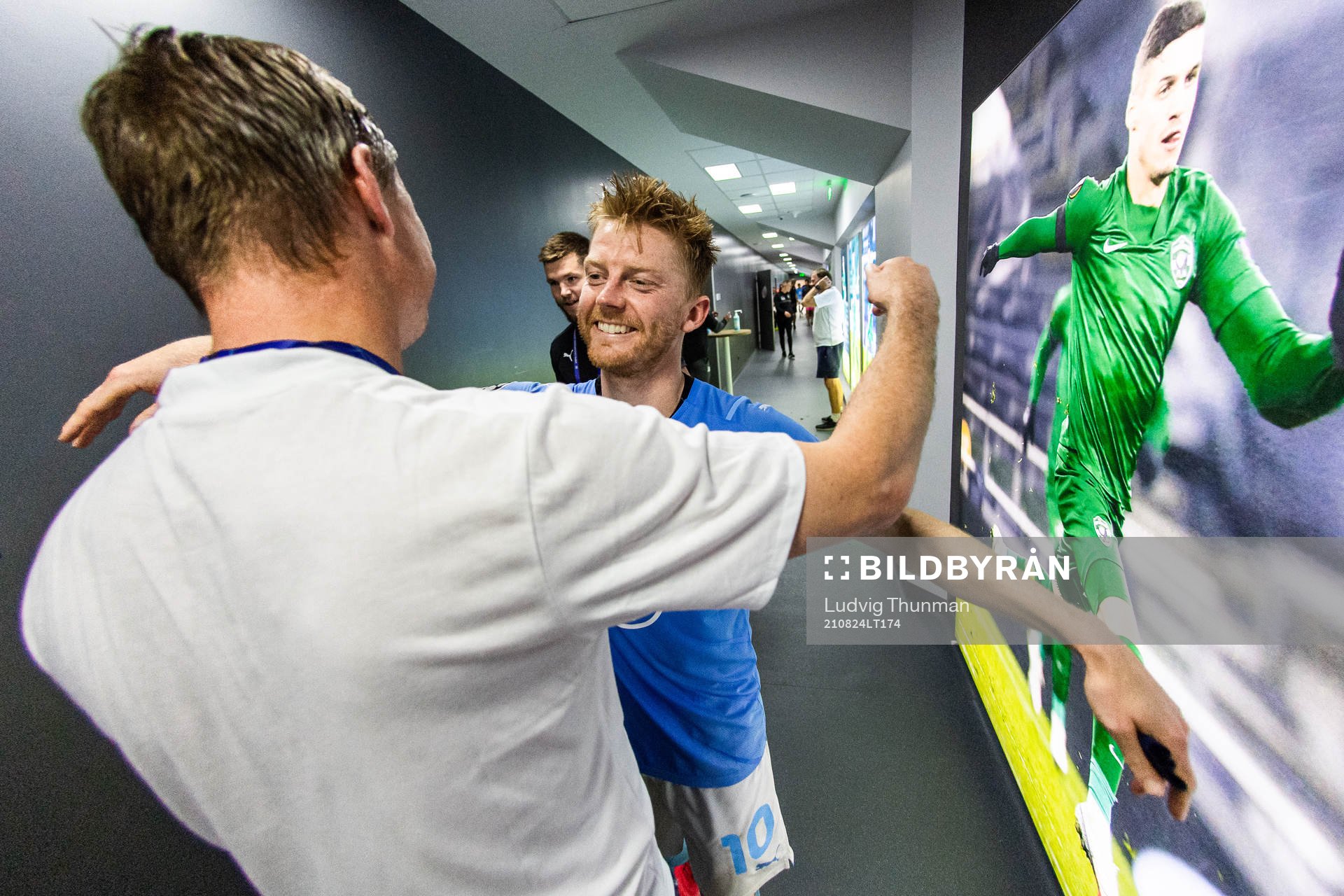 Anders Christiansen and Jon Dahl Tomasson, head coach of