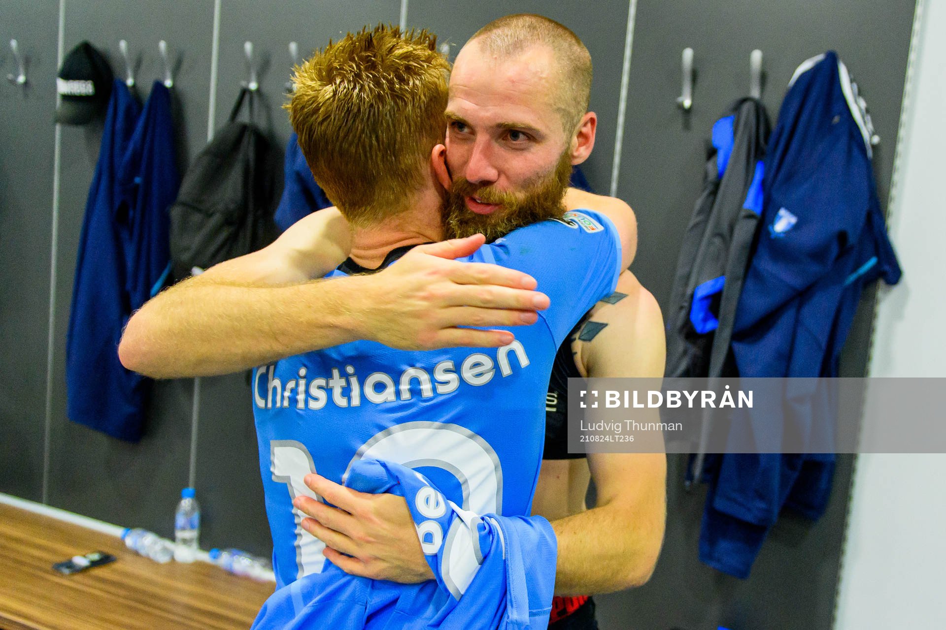 Anders Christiansen and Jo Inge Berget of Malmö FF