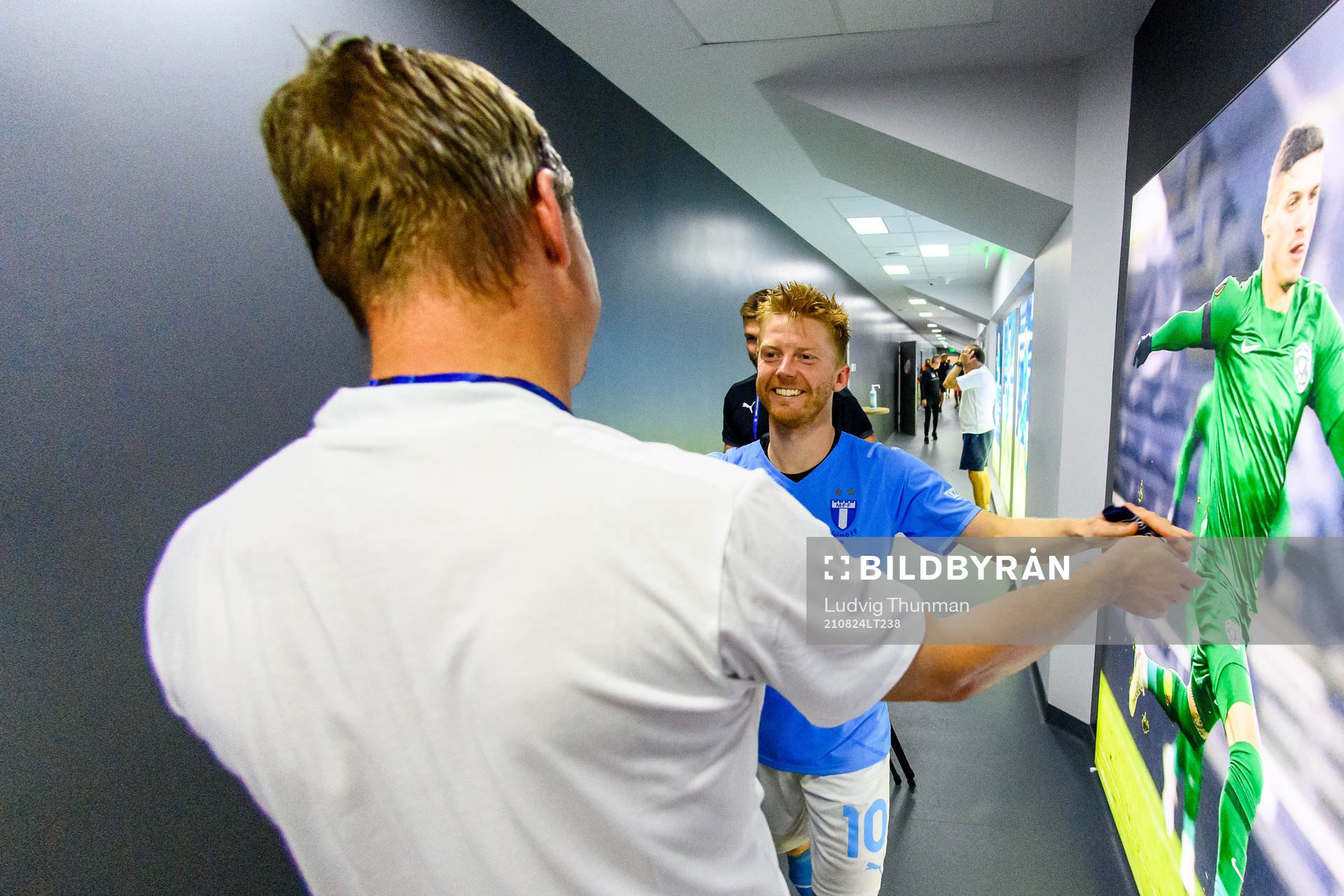 Anders Christiansen and Jon Dahl Tomasson, head coach of