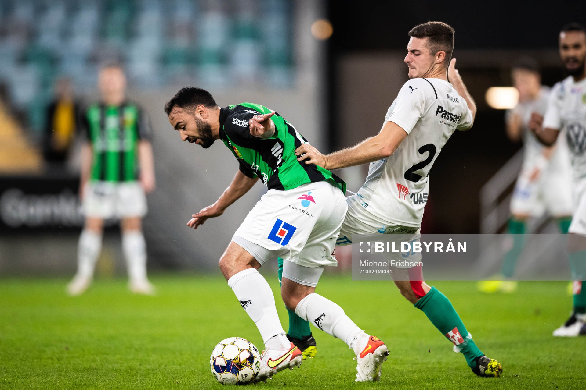 GAIS Richard Yarsuvat  och Jönköpings Marko Nikolic