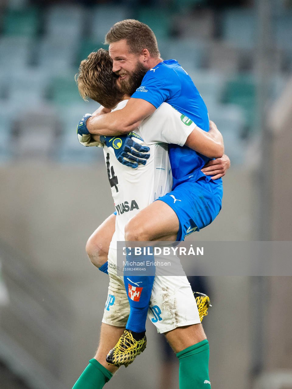 Jönköpings Marcus Degerlund och målvakt Frank Pettersson