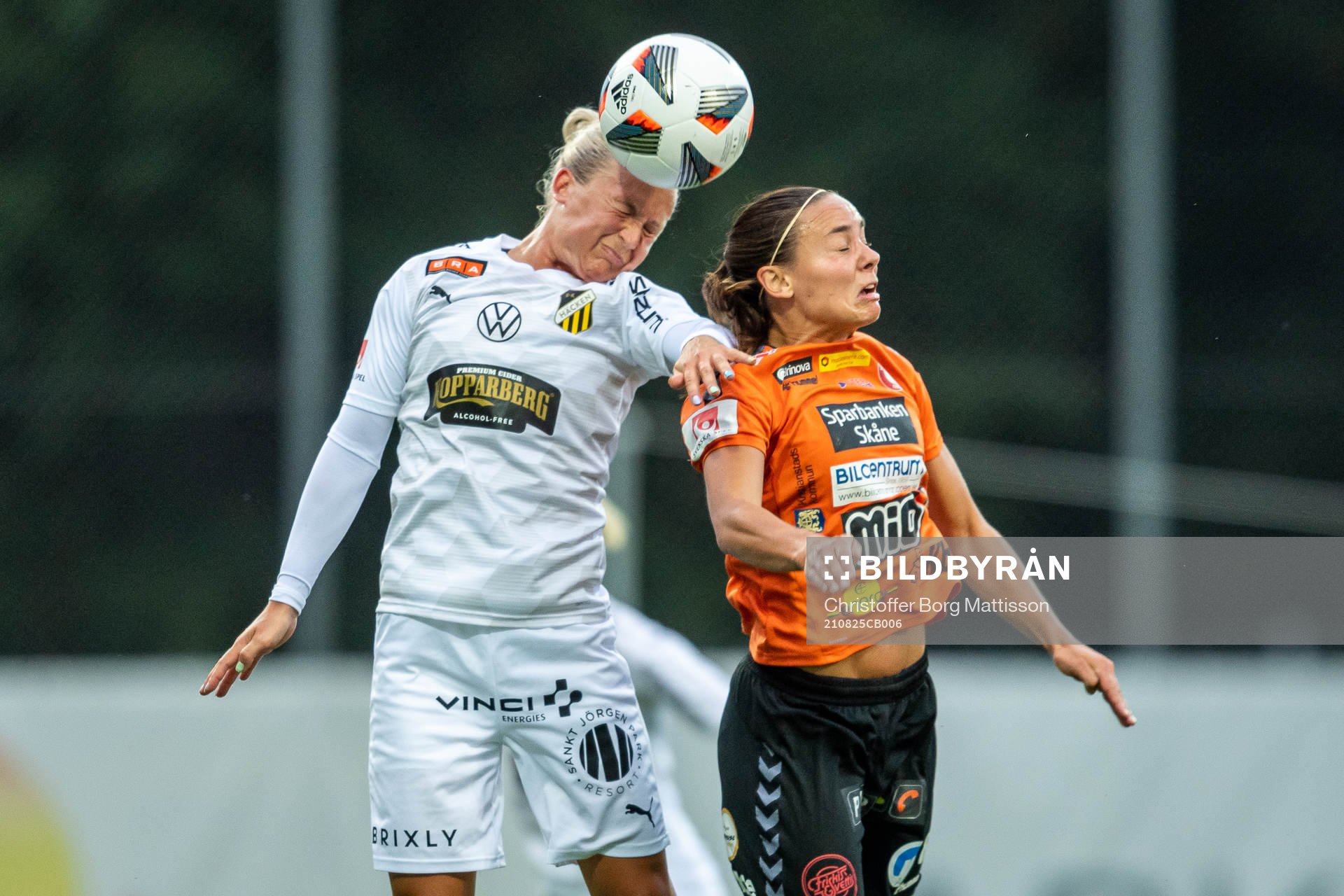 Häckens Filippa Curmark och Kristianstads Alice Nilsson