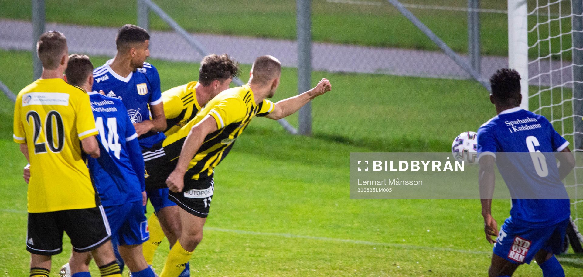 IFK Hässleholms Ivan Danielsson Andanovski nickar in