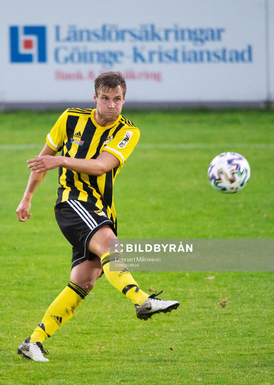 IFK Hässleholms Marcus Thuvesson i matchen i div. 2 Södra