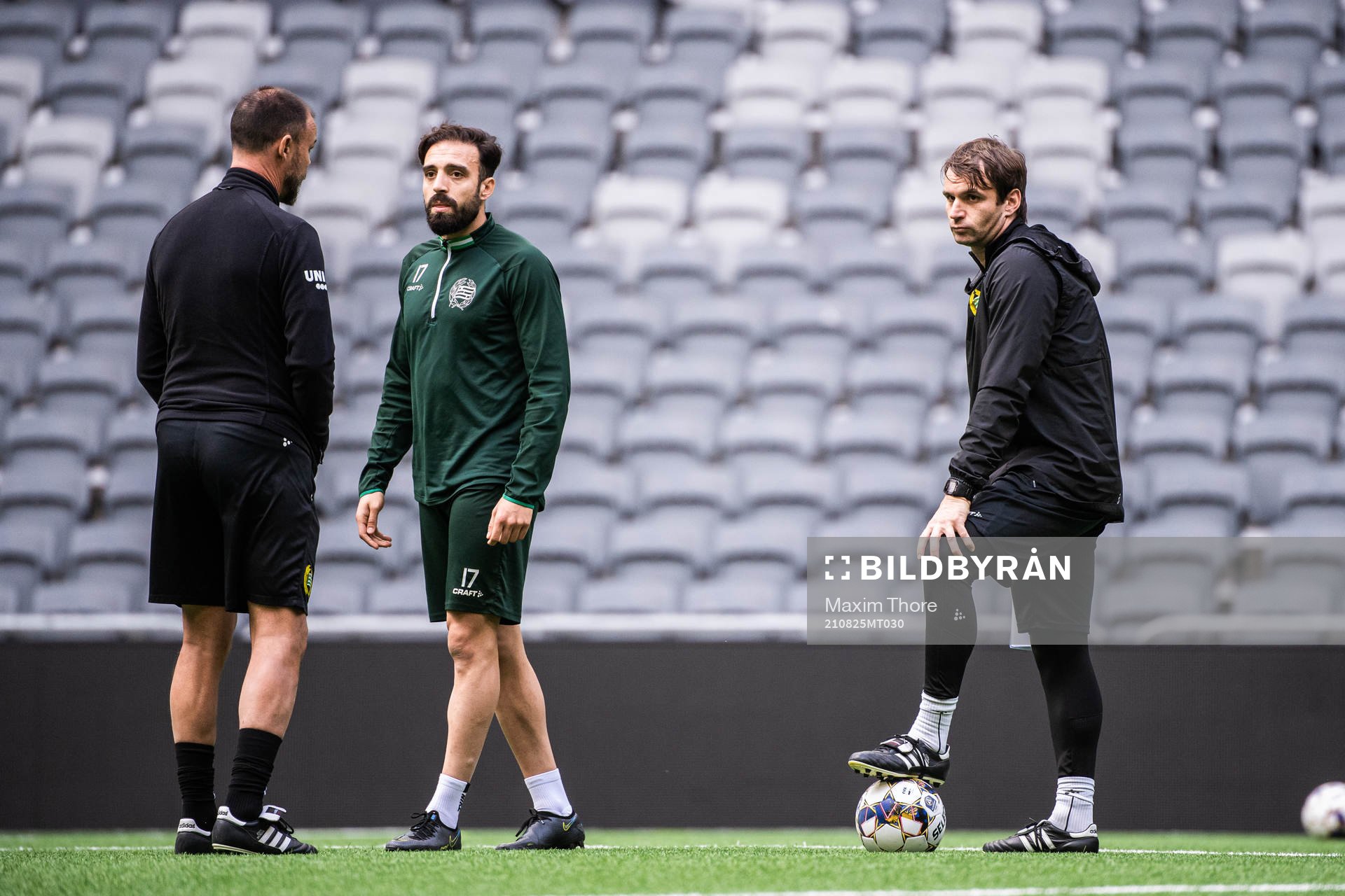 Joachim Björklund, assistant coach, Abdul Khalili and