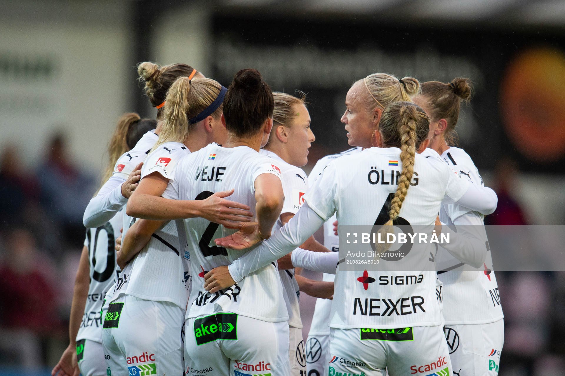 Rosengårds spelare jublar