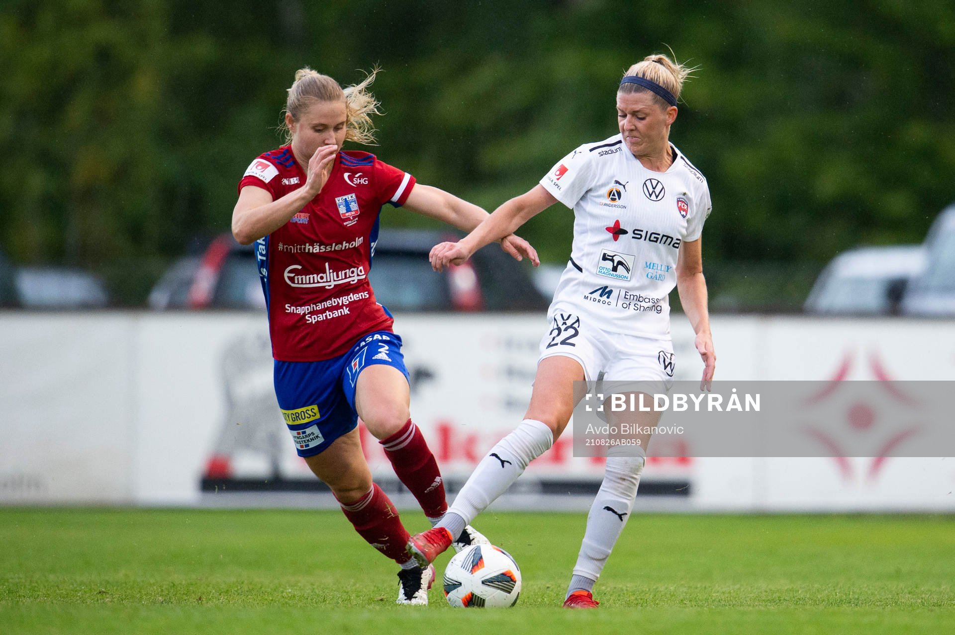 Vittsjös Mie Leth Jans och Rosengårds Olivia Schough