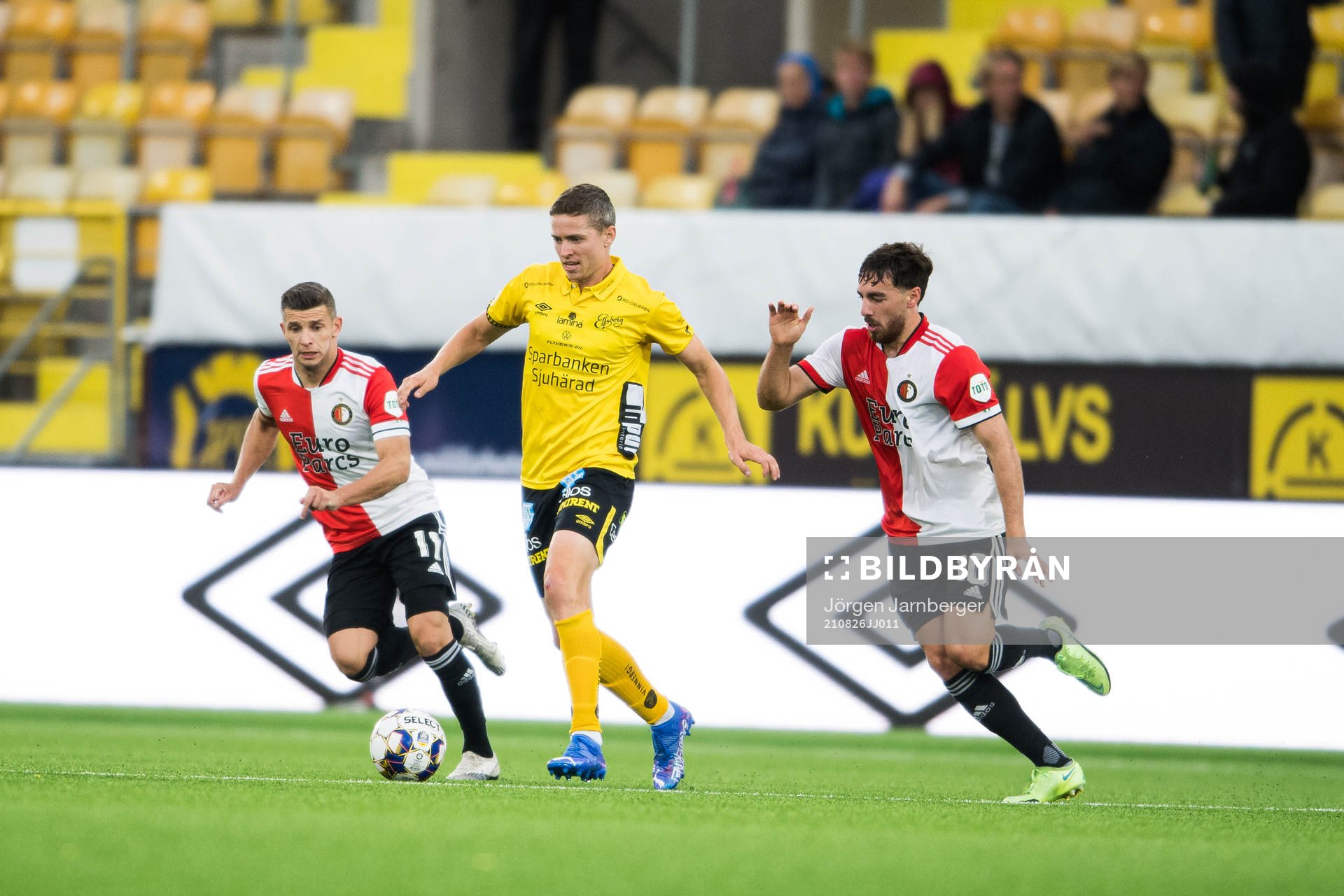 André Rømer of Elfsborg and Fredrik Aursnes and Orkun