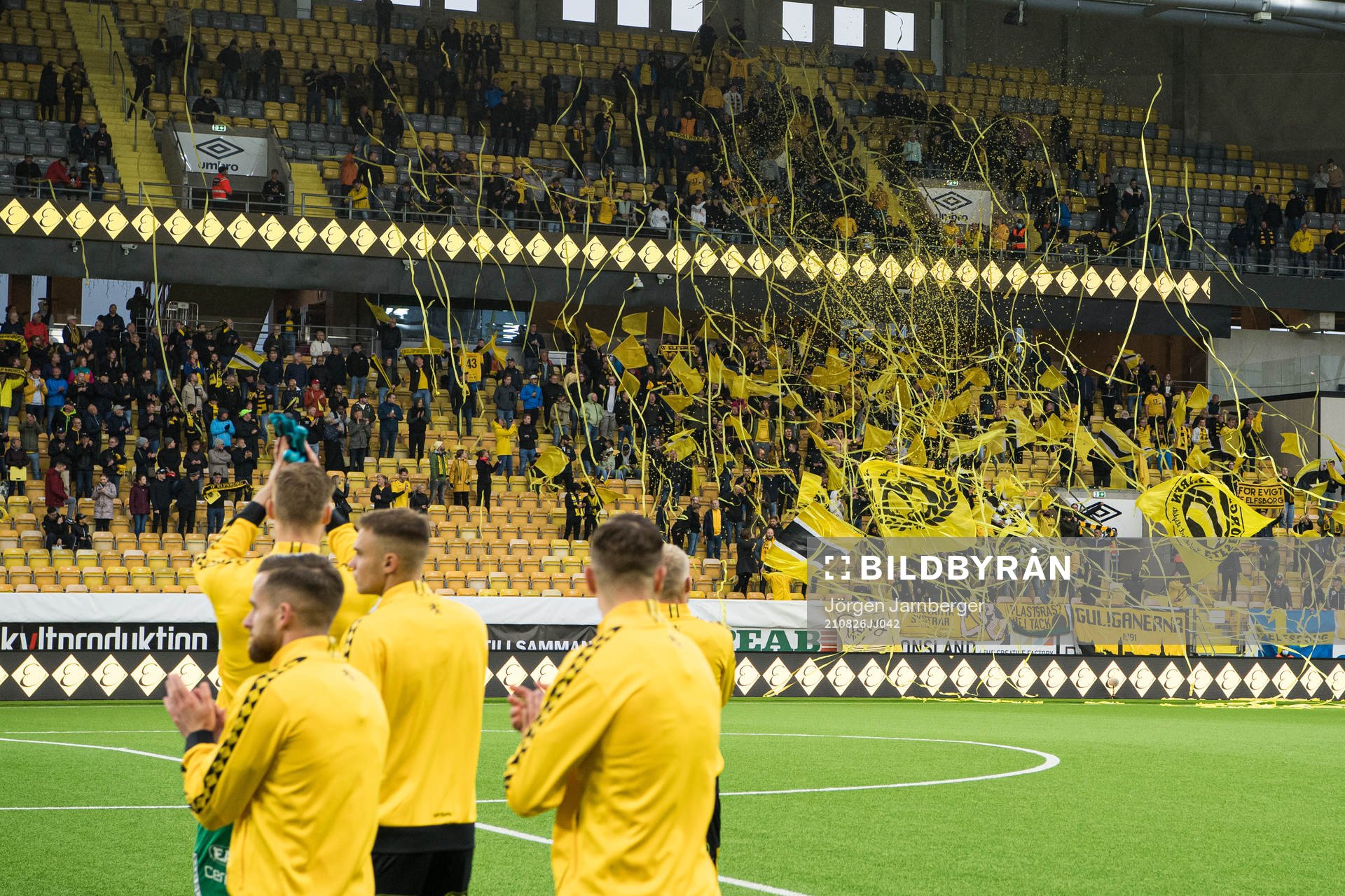 Supporters of Elfsborg in the stands