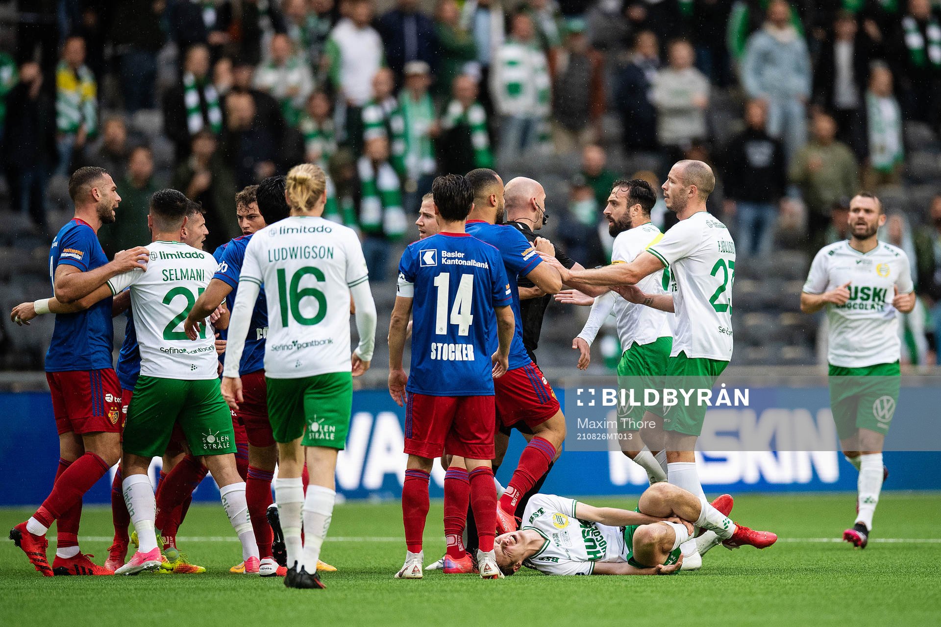 Williot Swedberg of Hammarby in pain