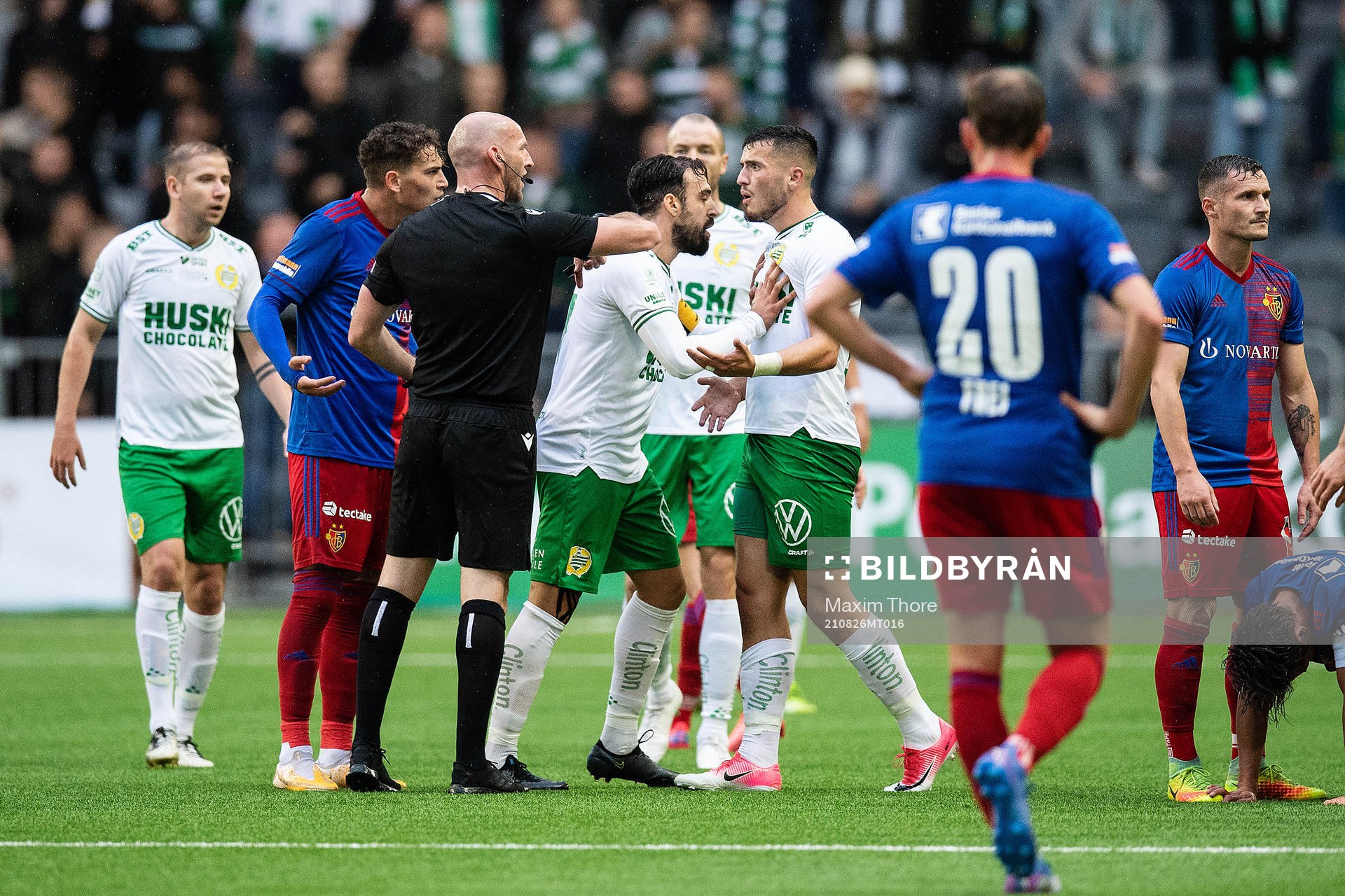 Abdul Khalili of Hammarby and Astrit Selmani of Hammarby