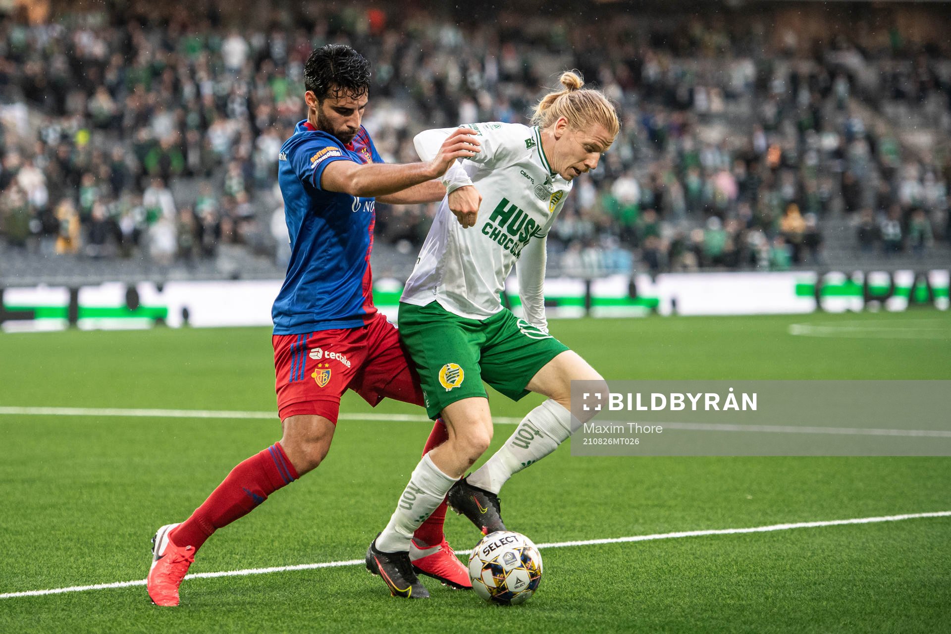 Eray Cömert of Basel and Gustav Ludwigson of Hammarby
