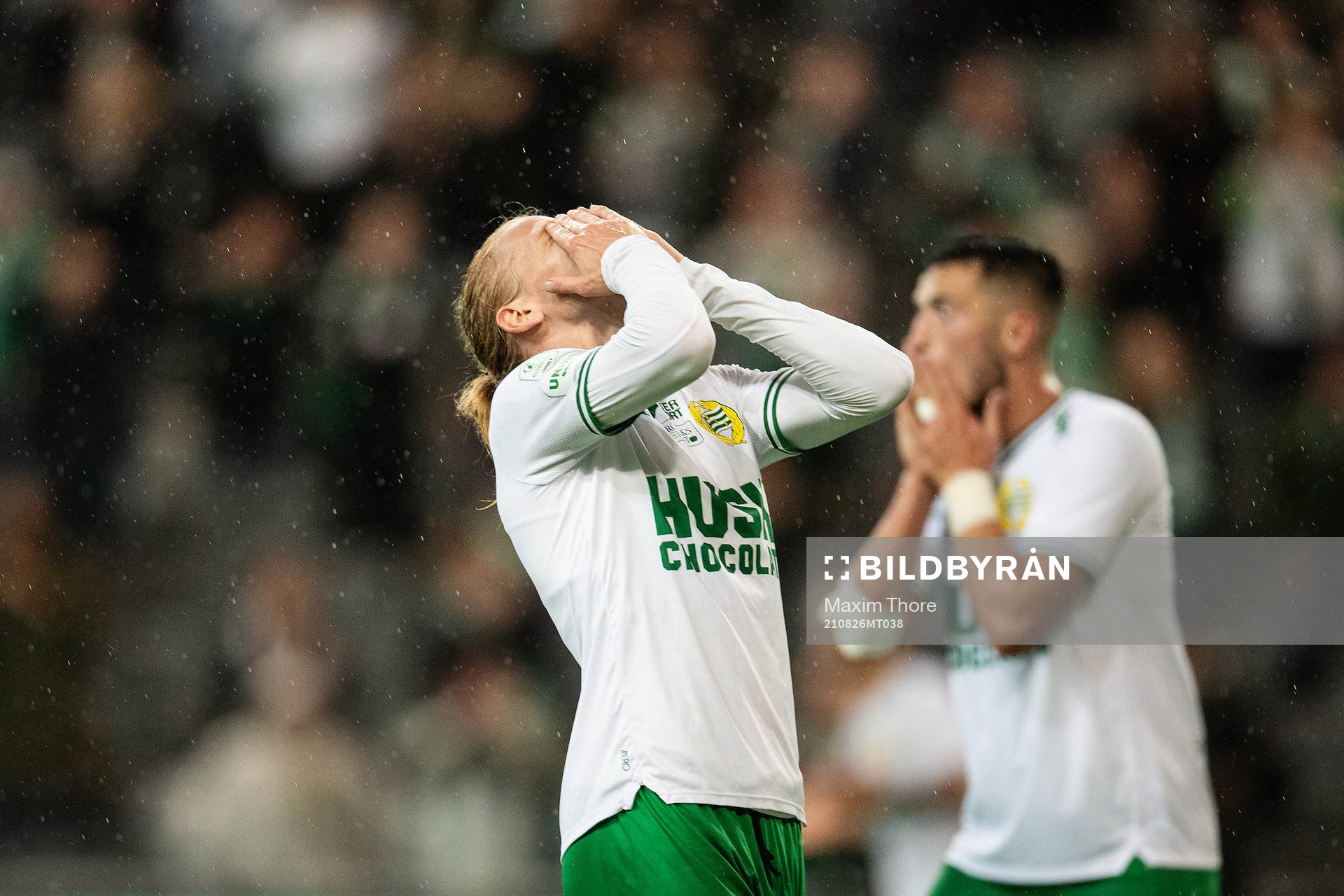 Gustav Ludwigson of Hammarby looks dejected