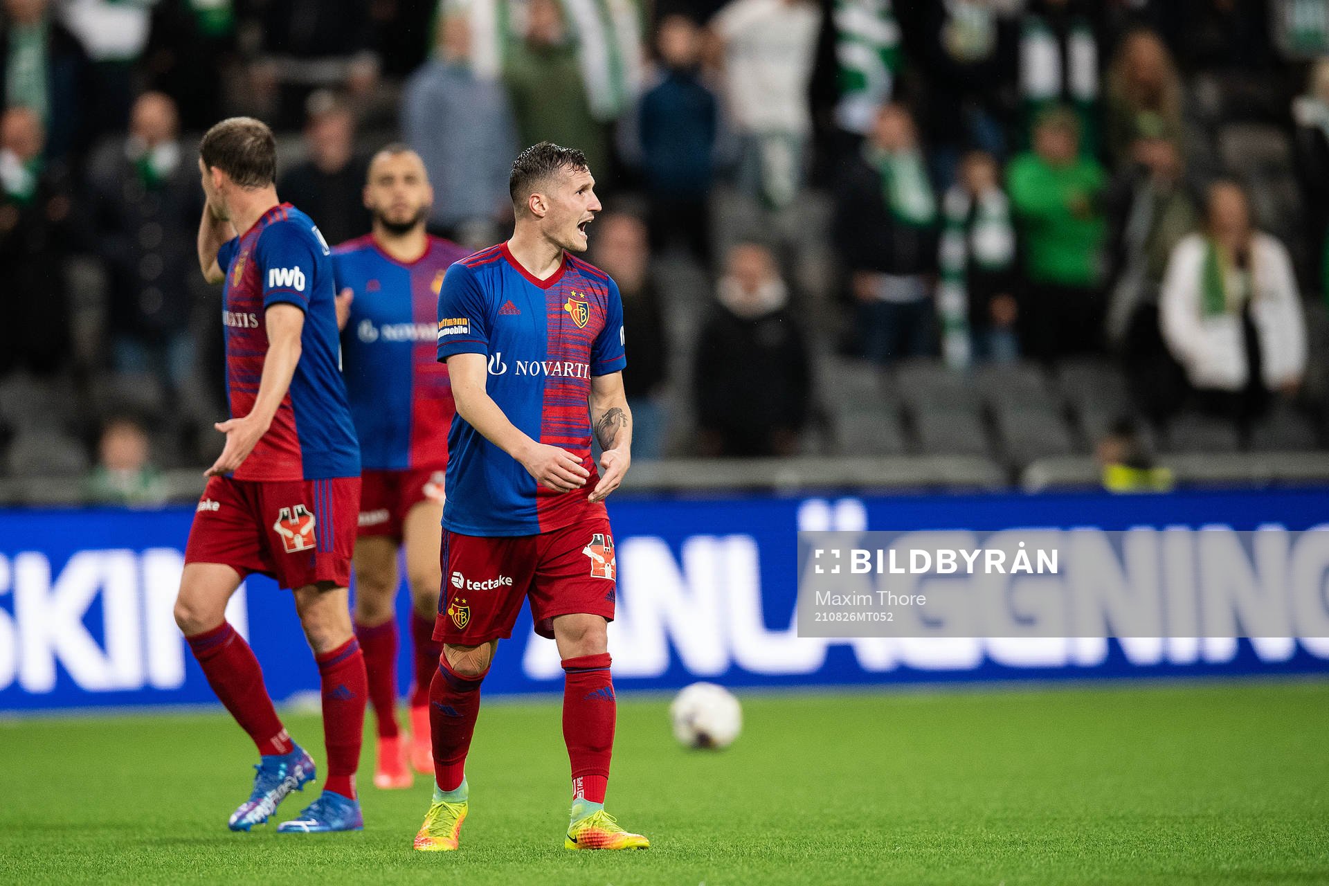 Taulant Xhaka of Basel looks dejected