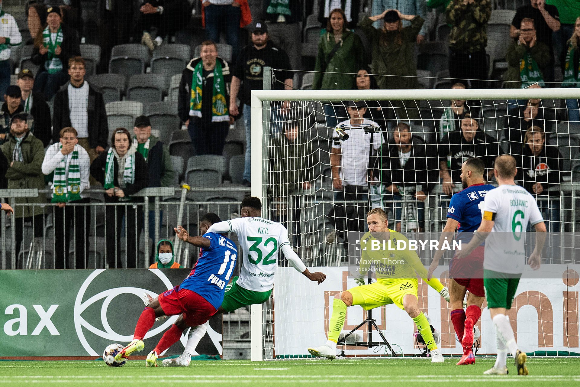 Aziz Mohammed Ouattara of Hammarby in a situation leading