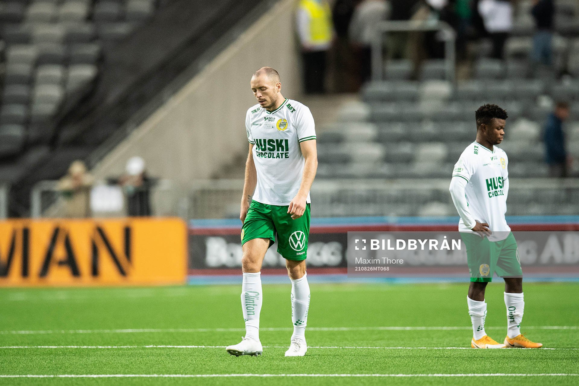 Jon Gudni Fjoluson of Hammarby looks dejected