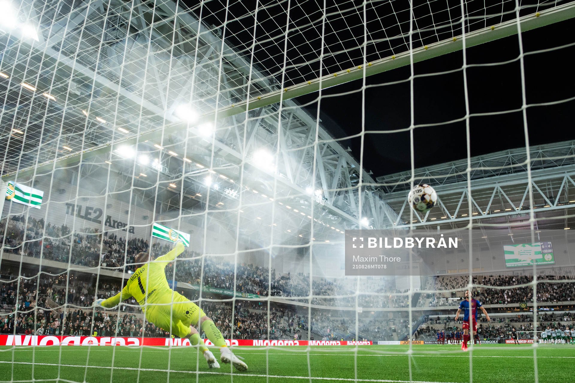 Arthur Mendonca Cabral of Basel scores the last penalty