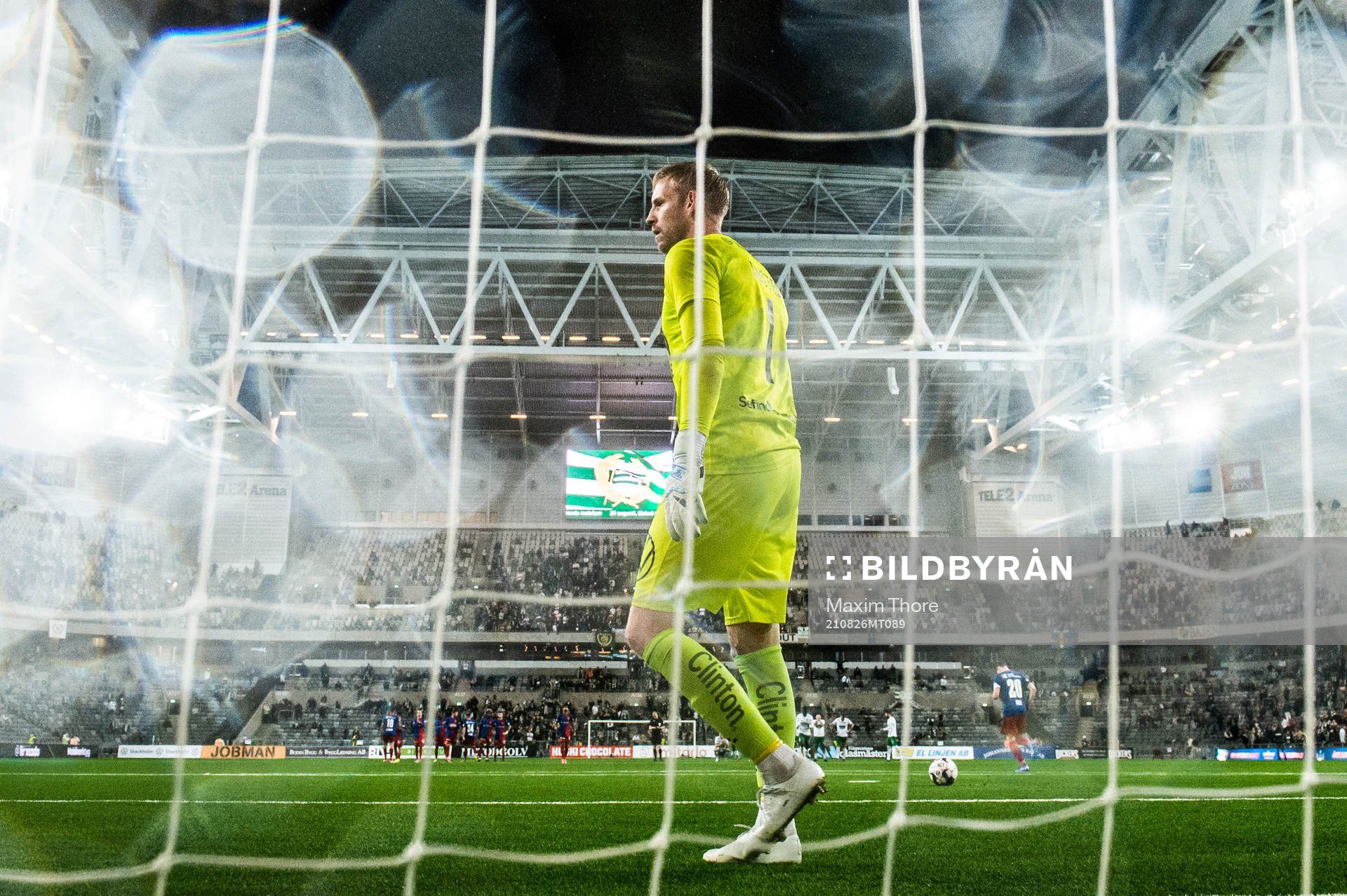 Goalkeeper David Ousted of Hammarby looks dejected