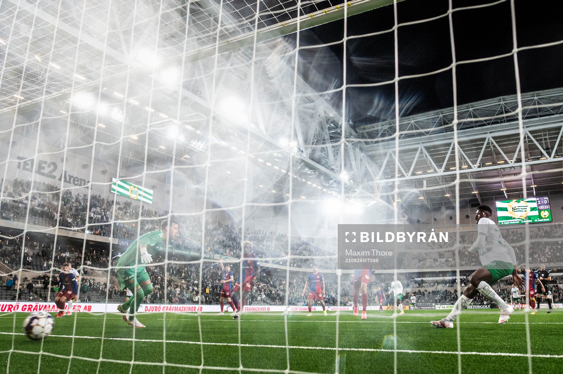 Aziz Mohammed Ouattara of Hammarby scores the 3-0 goal