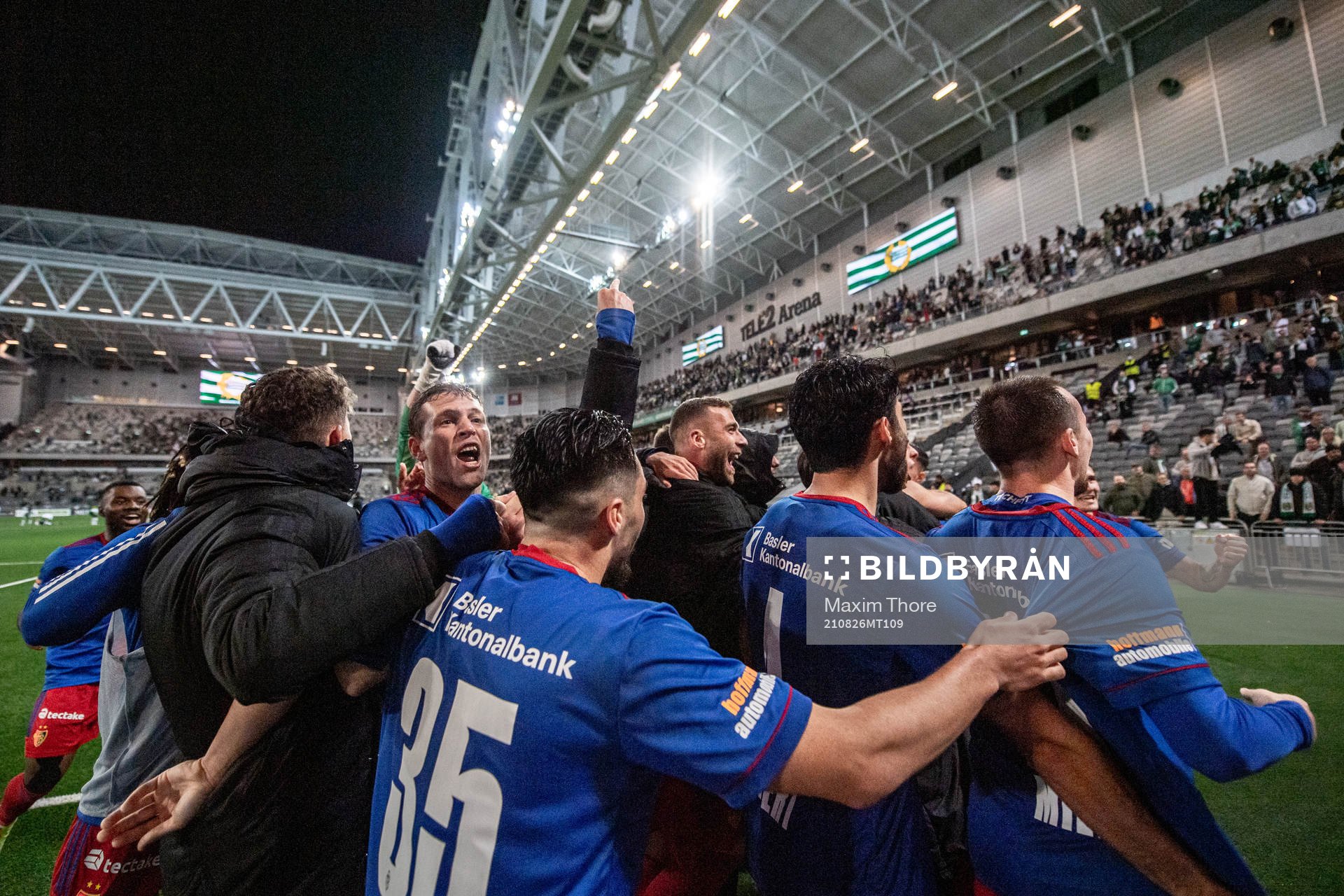 Players of Basel celebrates
