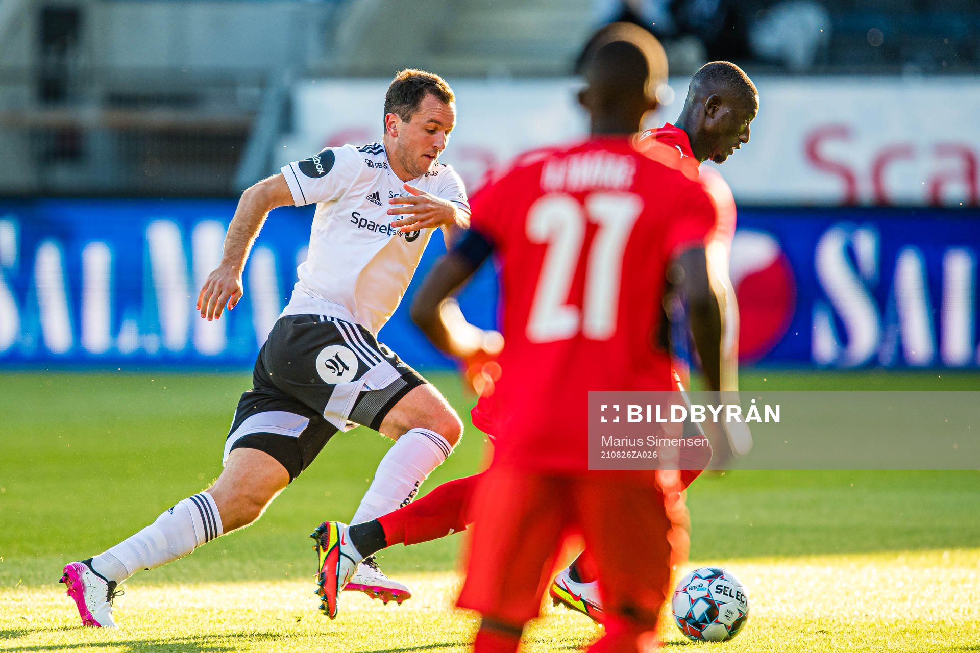 Even Hovland of Rosenborg and Sehrou Guirassy of Rennes