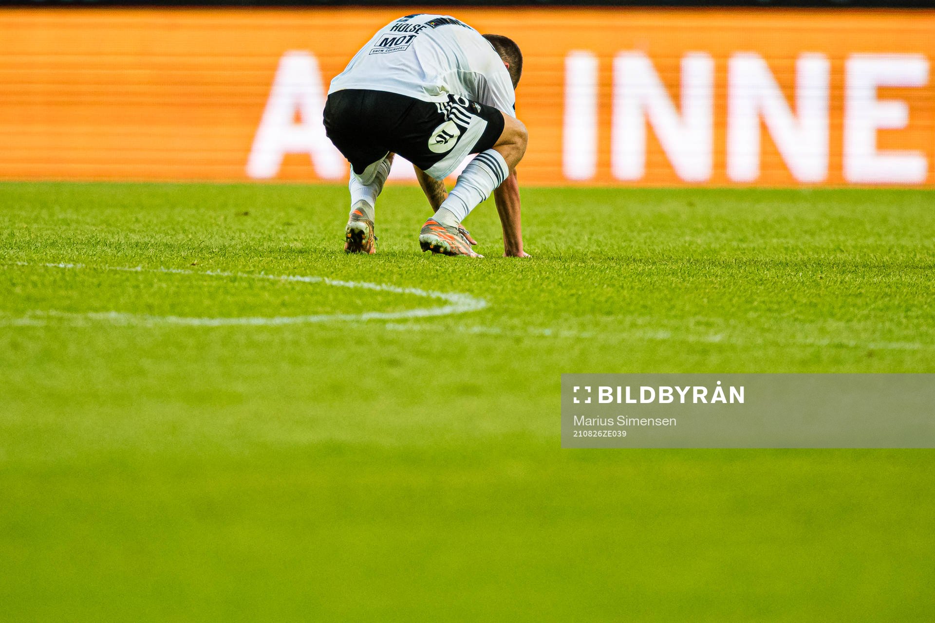 Carl Johan Holse Justesen of Rosenborg looks dejected