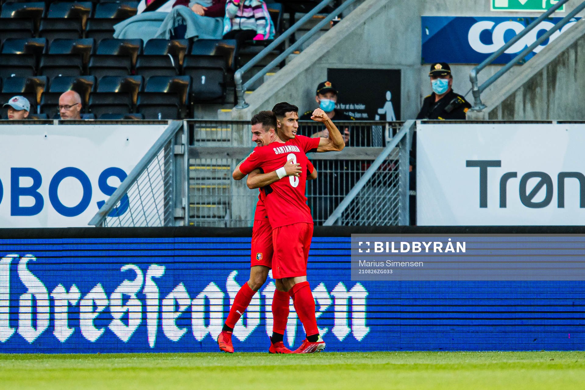 Nayef Aguerd of Rennes celebrates