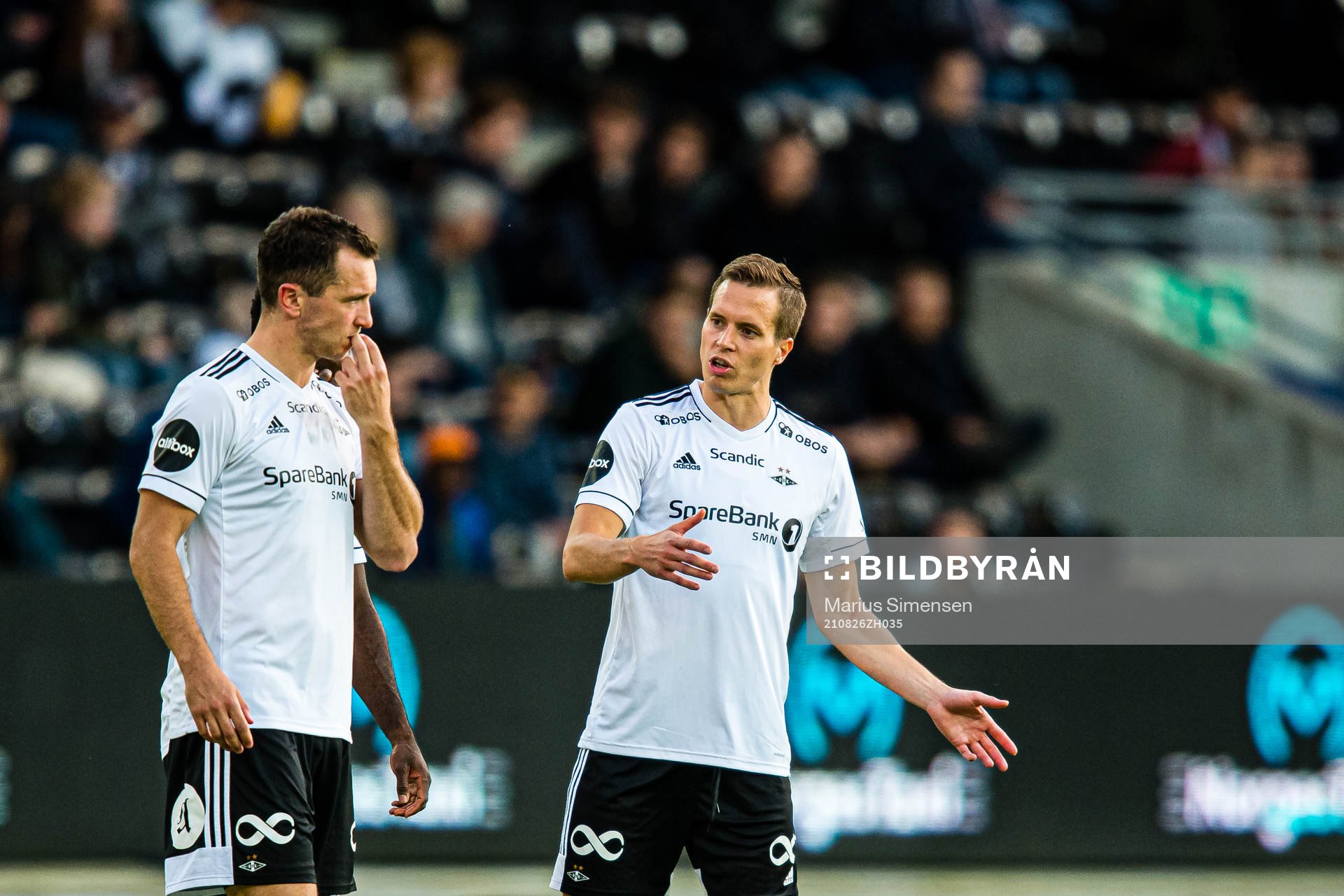 Even Hovland and Anders Ågnes Konradsen of Rosenborg