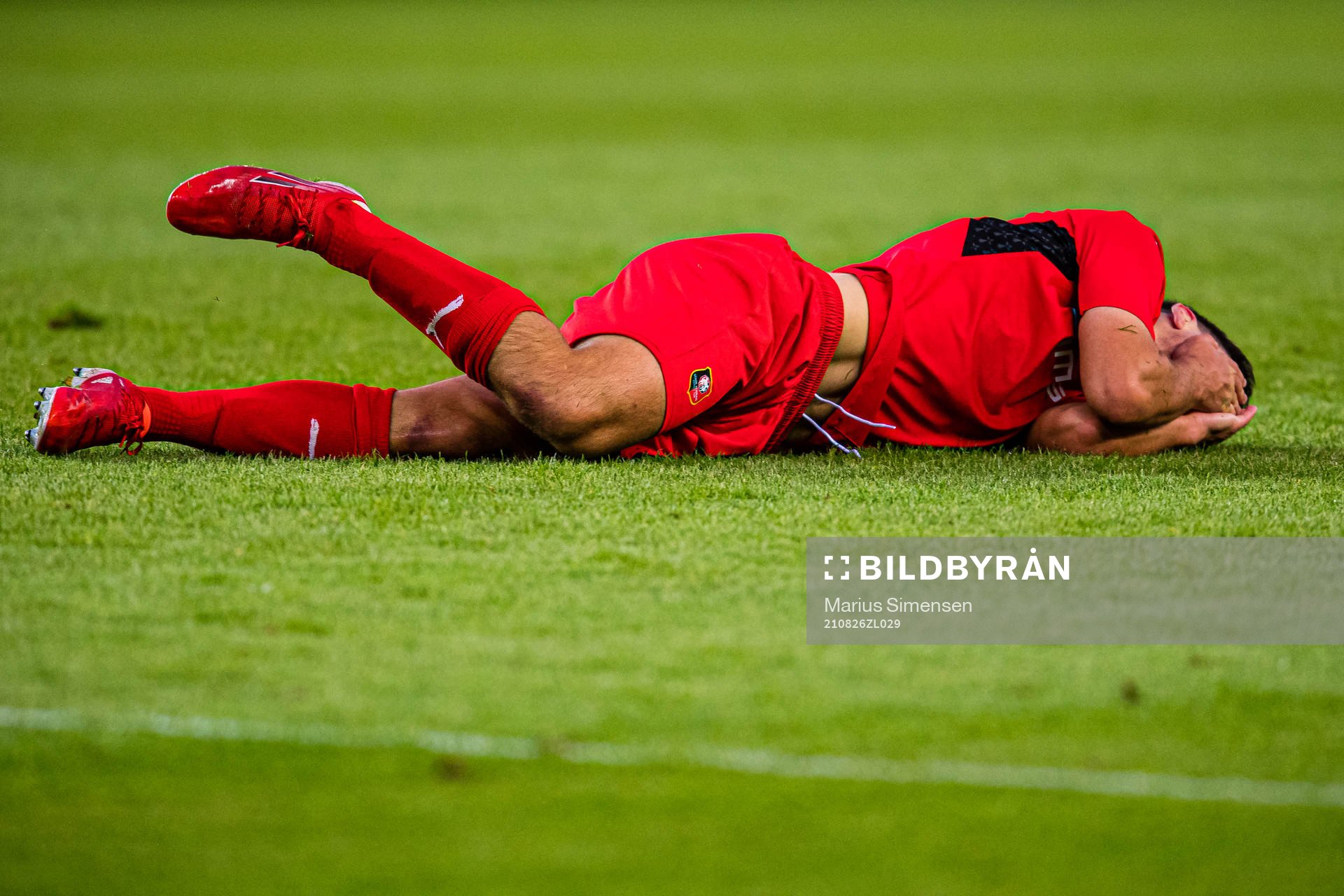 Matthis Abline of Rennes in pain