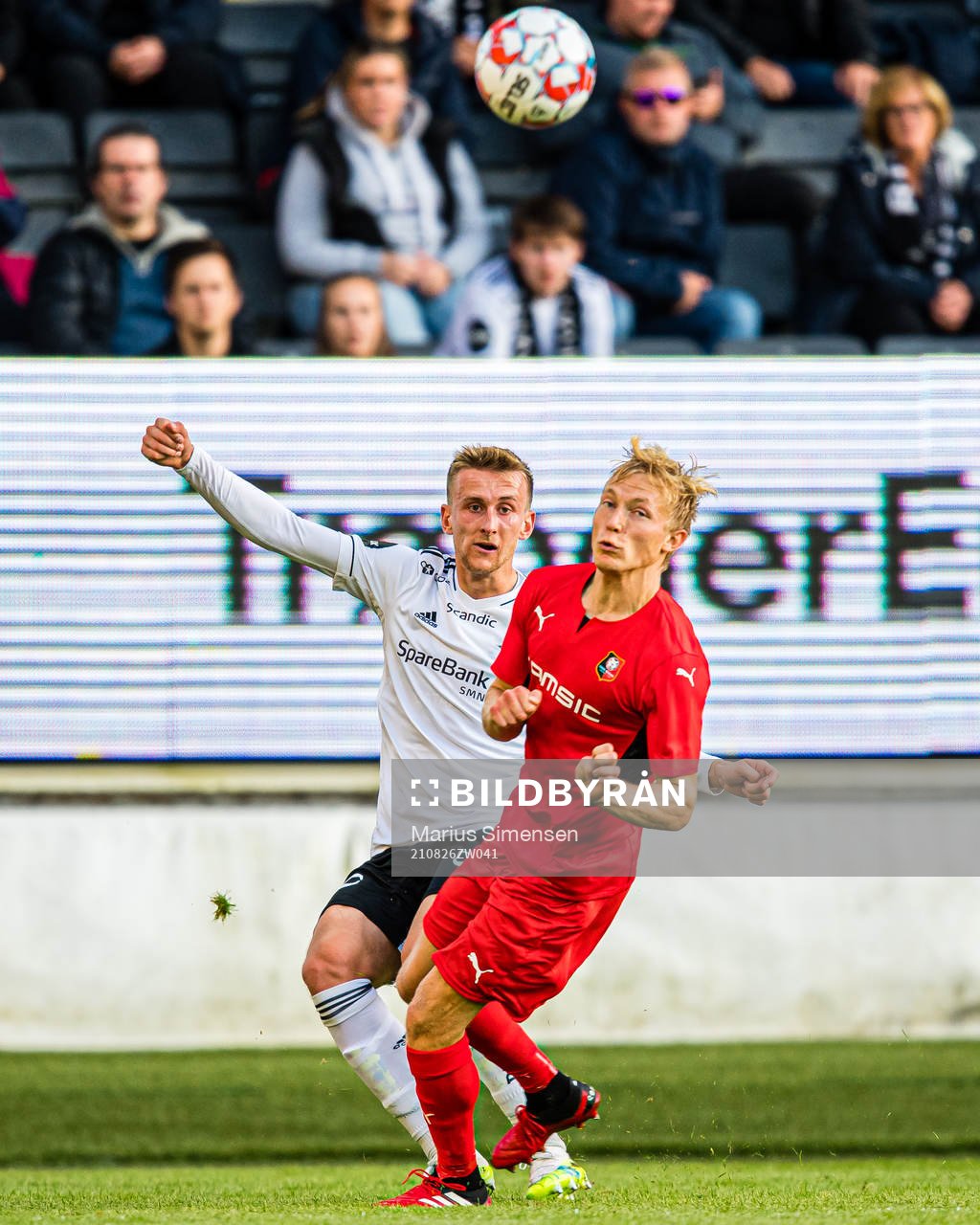 Erlend Dahl Reitan of Rosenborg and Birger Meling of Rennes