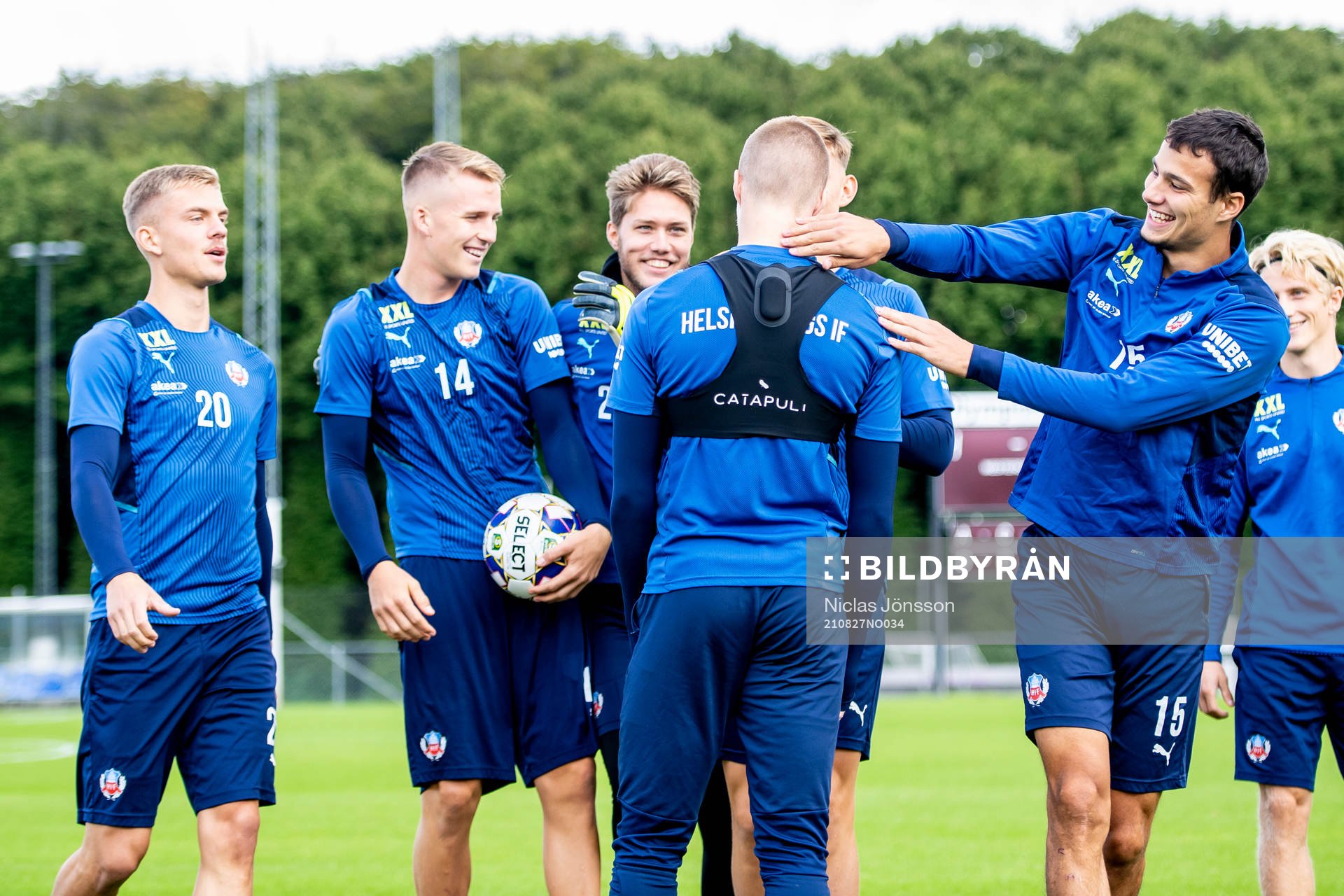 Helsingborgs Dennis Olsson, Casper Widell och Assad Al