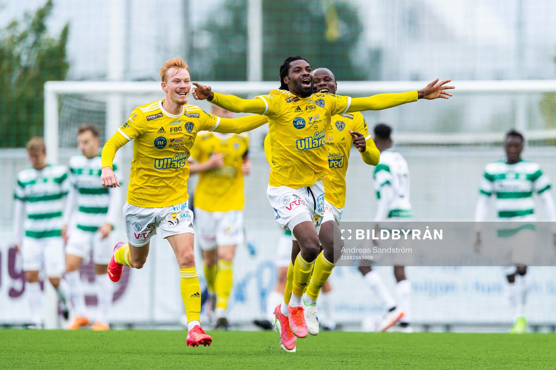 Falkenbergs Kwame Kizito jublar
