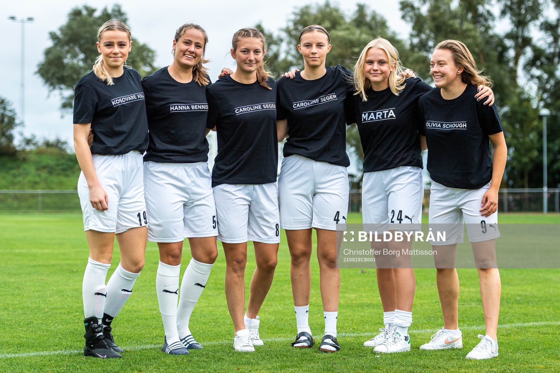 Borgebys Alice Egnér, Thea Birgerud, Kajsa Arthursson,