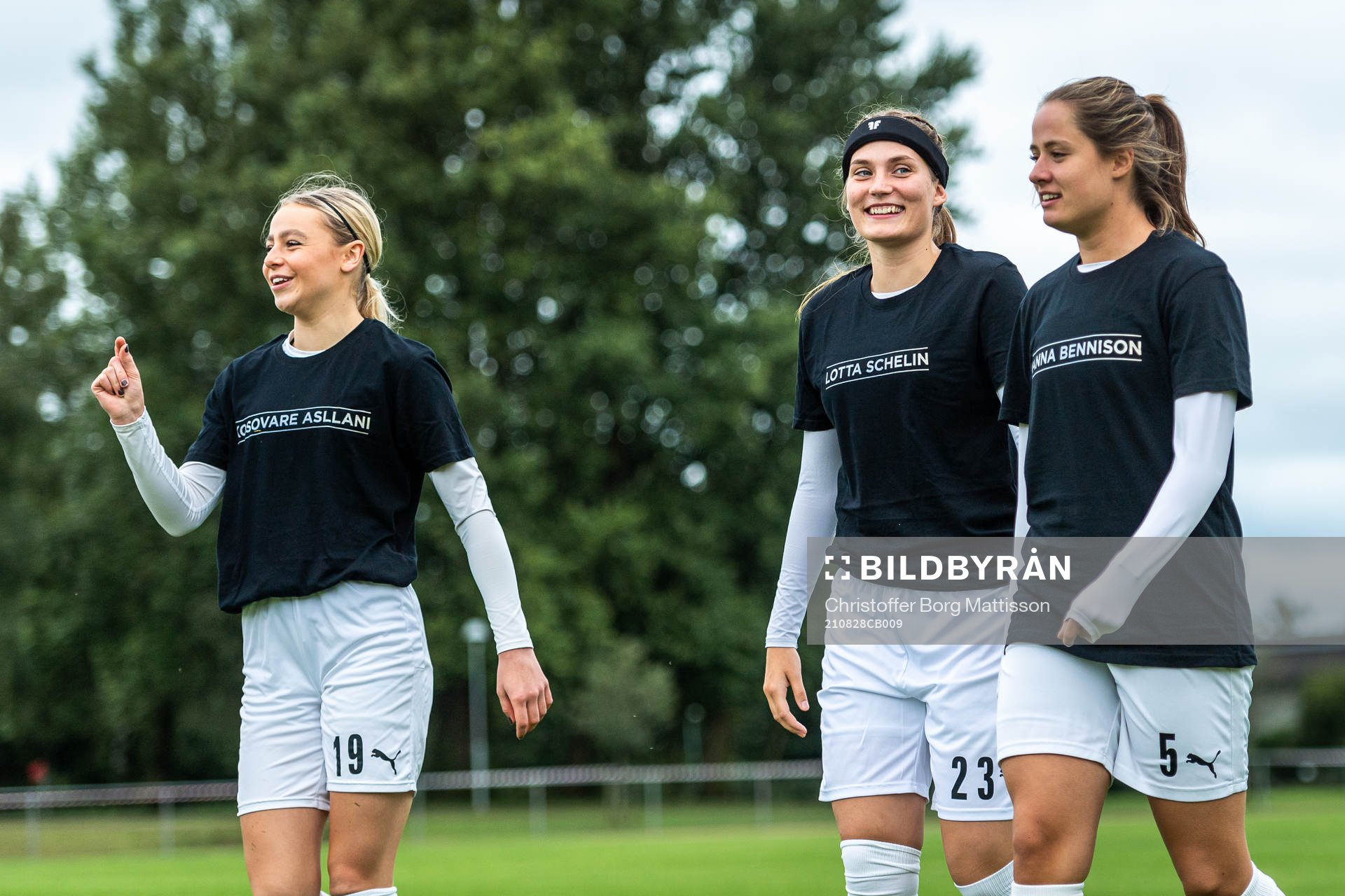 Borgebys Alice Egnér, Hanna Lundell och Thea Birgerud