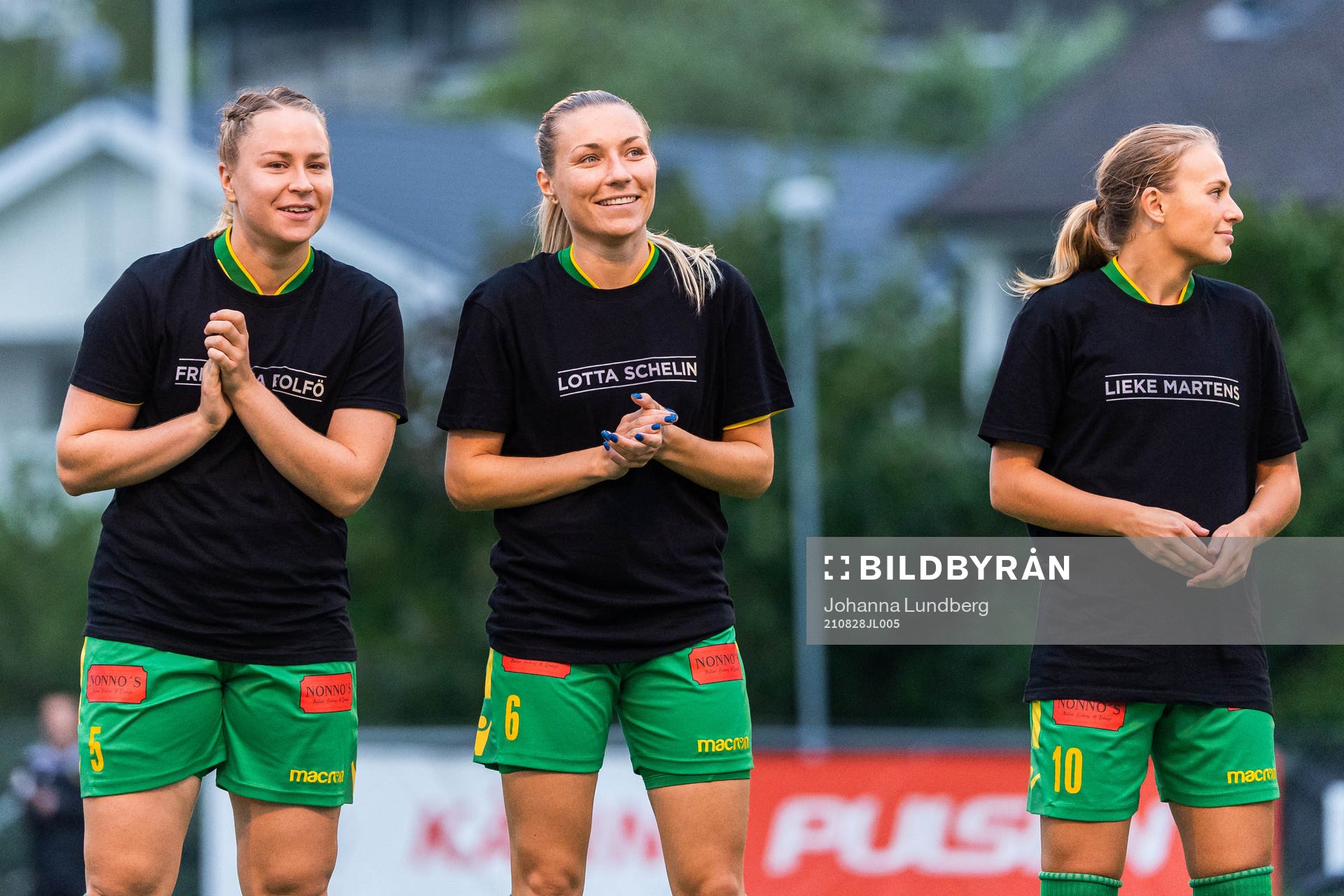 Bollstanäs Linnéa Rimeik, Simone Edefall och Elsa Burvall