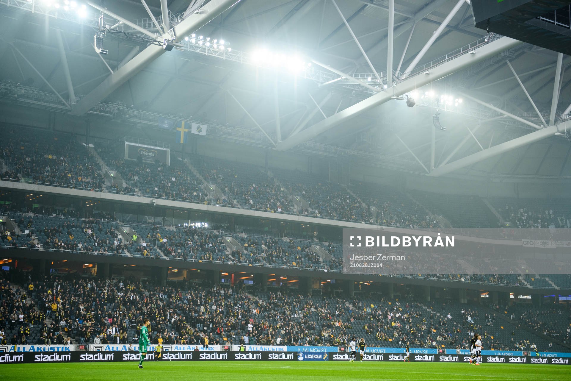 Interiör vy av Friends Arena