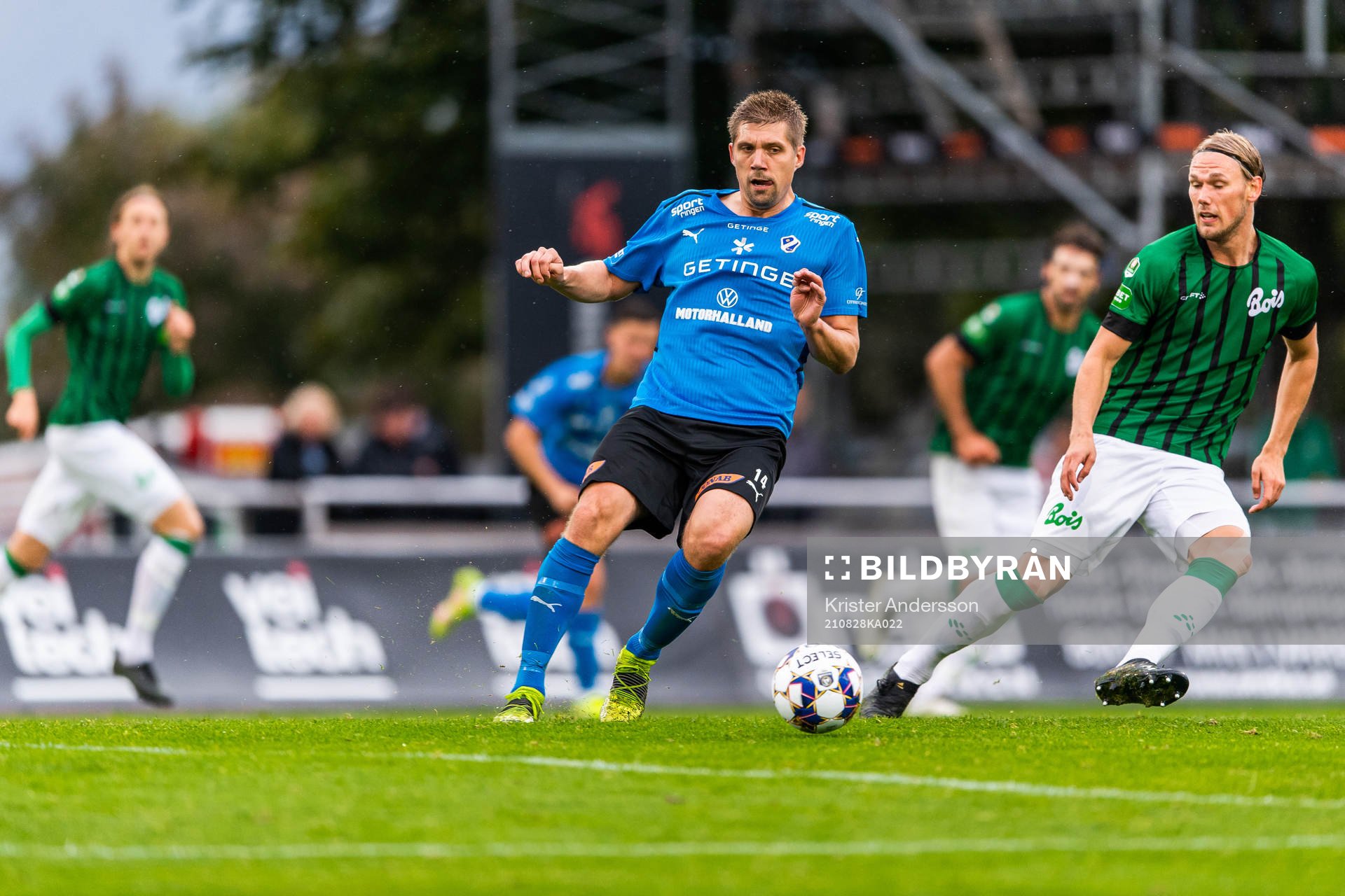 Halmstads Mikael Boman och Varbergs Hampus Zachrisson